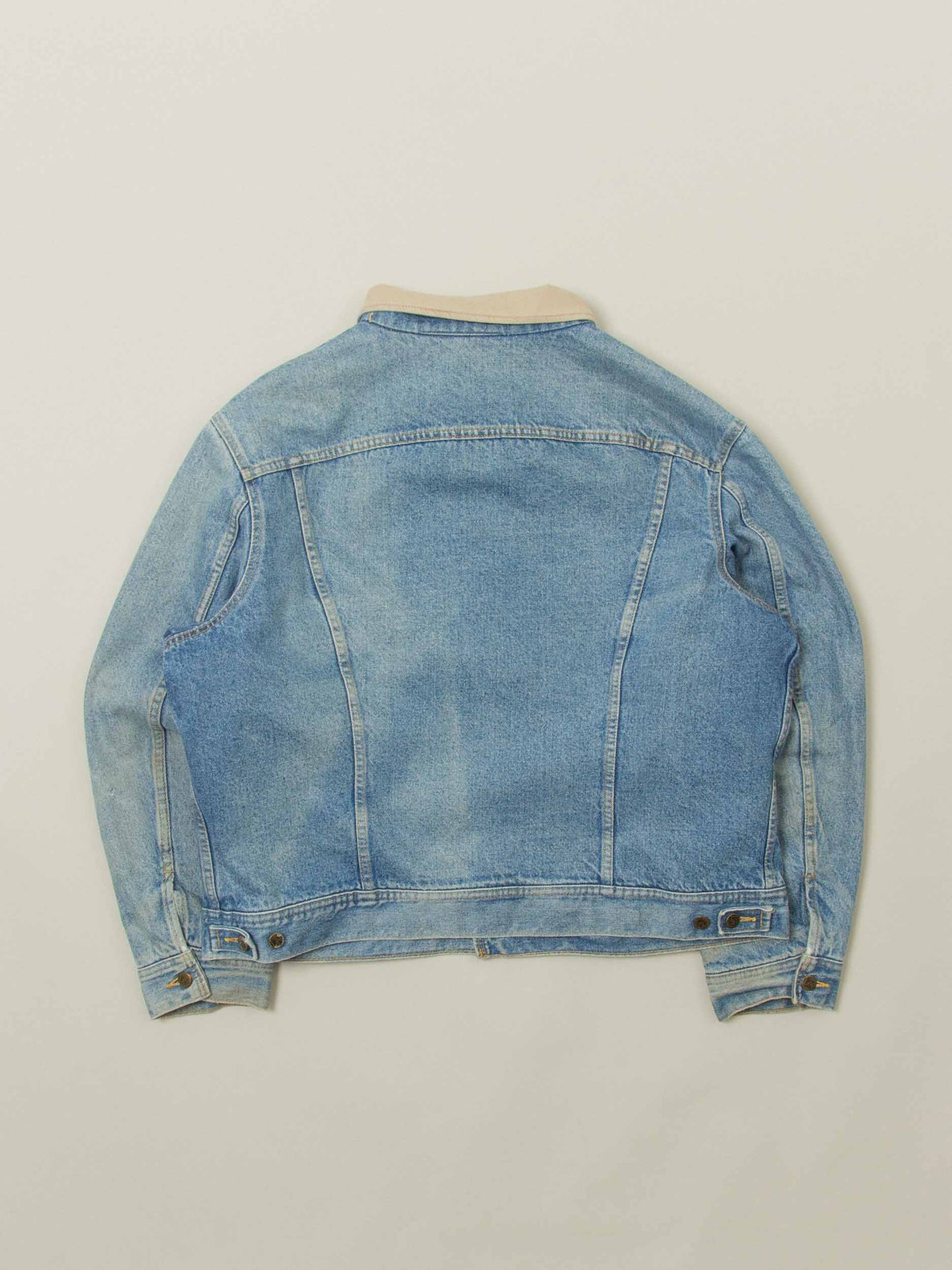 Vtg 1980s Lined Lee Storm Rider Denim Jacket (XL)