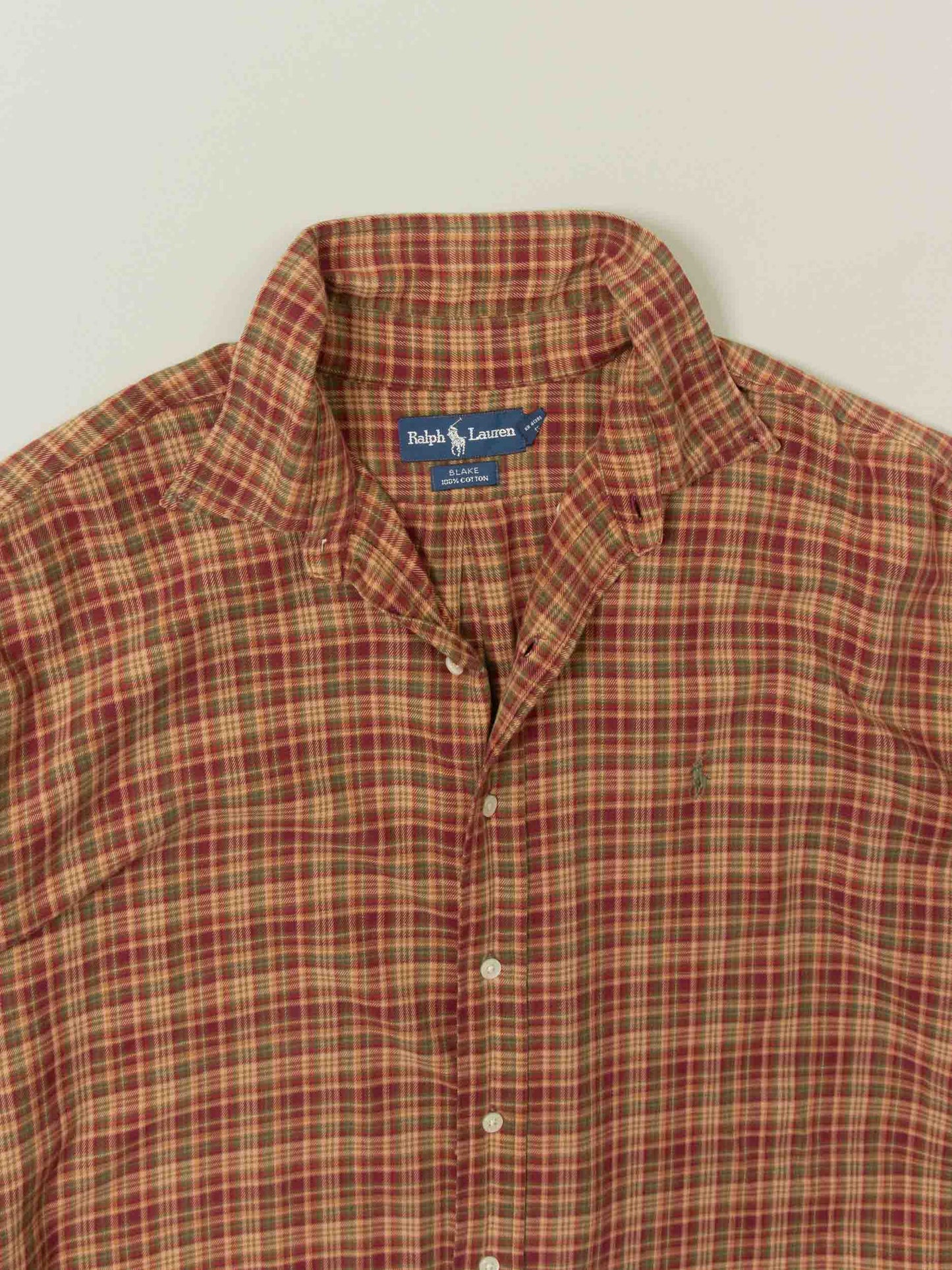 Vtg 1990s Ralph Lauren Flannel Shirt (XL)