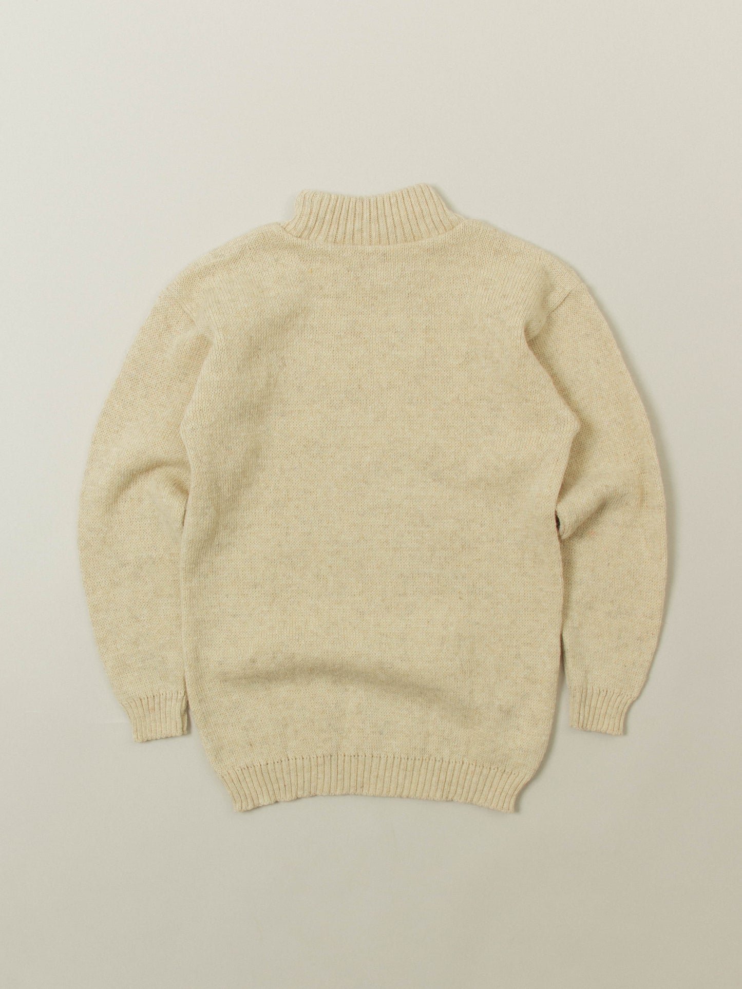 Deadstock 1980s Russian Army Turtleneck Wool Sweater