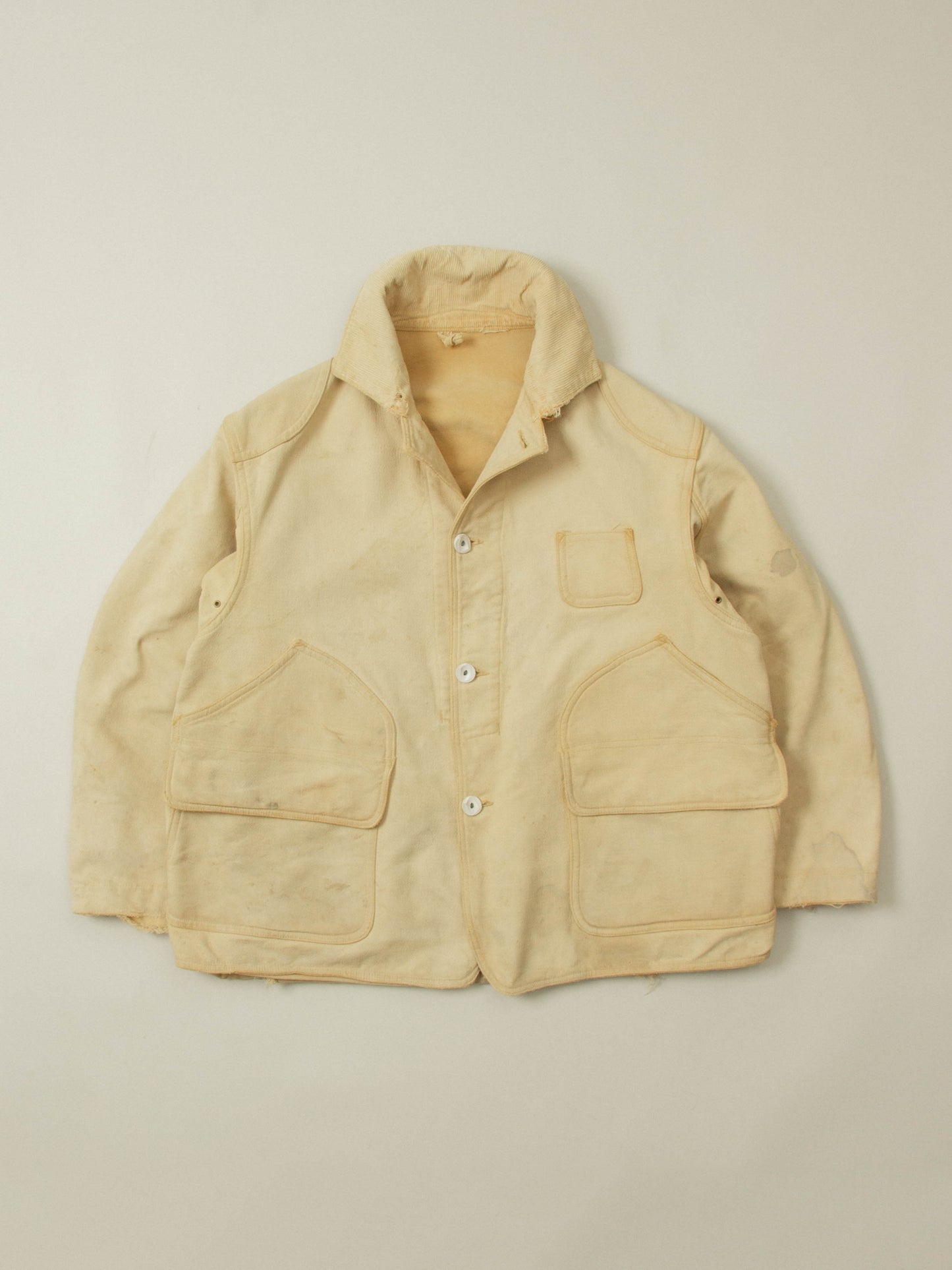 Vtg 1940s Western Field Moleskin Hunting Jacket (M)