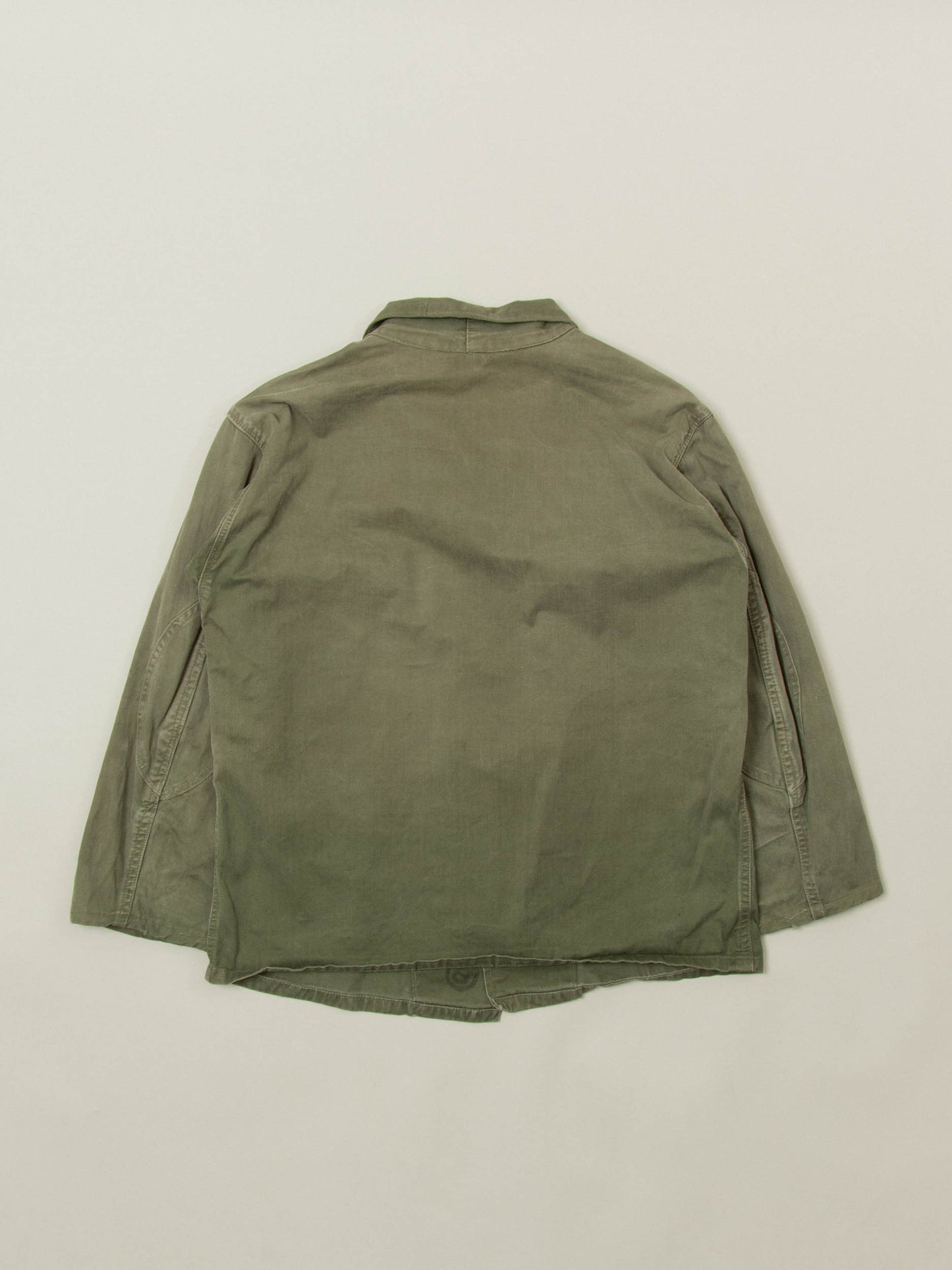 Vtg 1960s Greek Army HBT Shirt / Jacket (M/L)