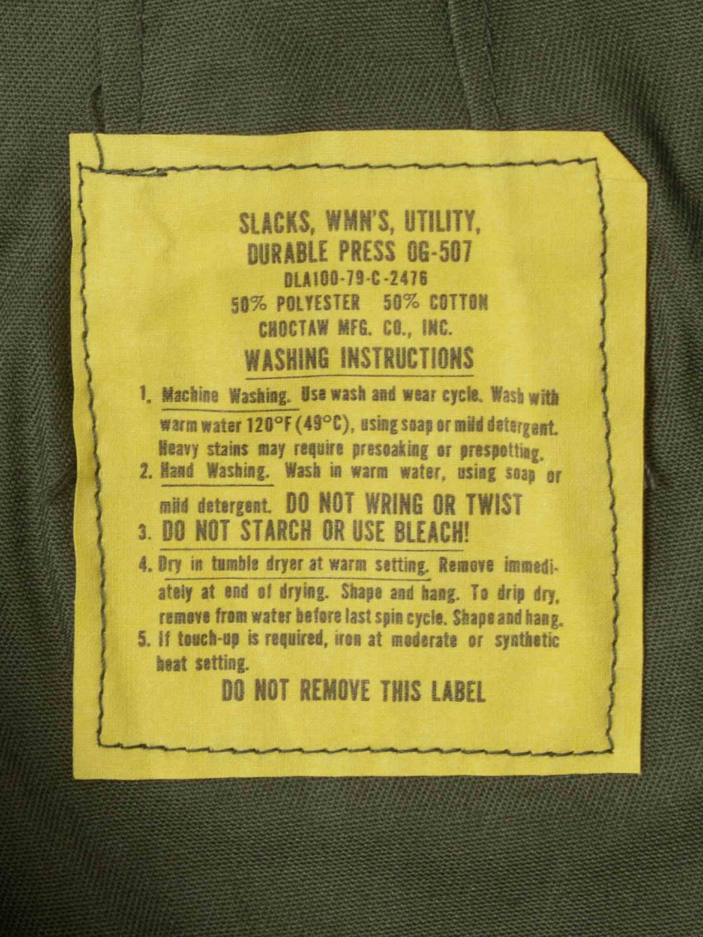 Vtg Deadstock Women's OG-507 US Army Fatigue Trousers (26")