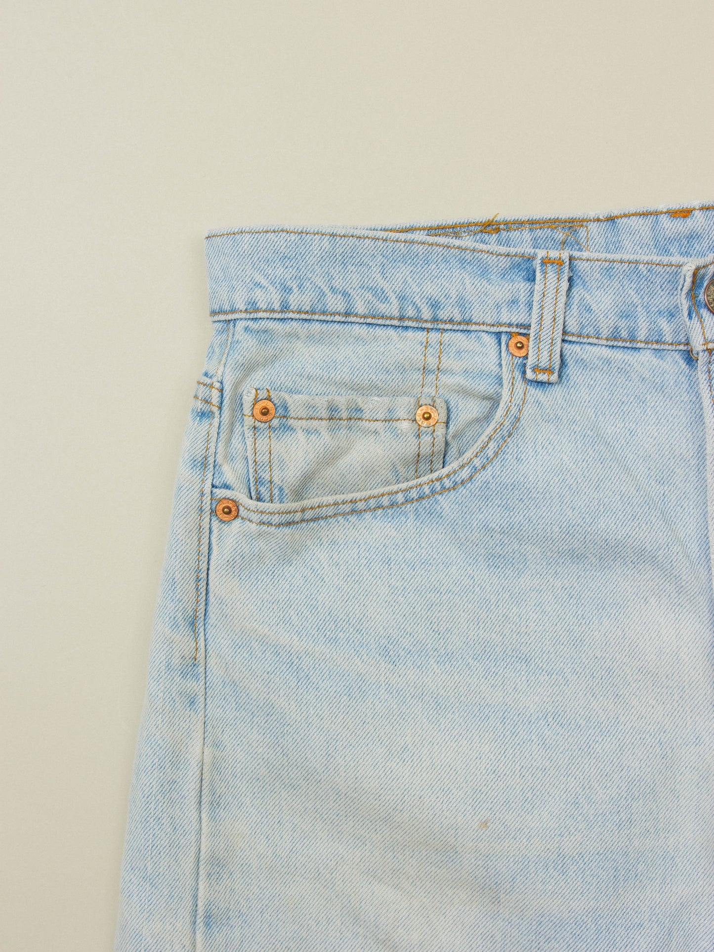 Vtg 1980s Levi's Denim Shorts - Made in USA (34")