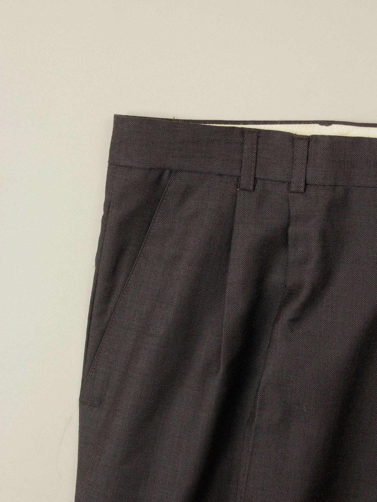 Vtg Pleated Wool Dress Trousers – Made in Italy (38x28)