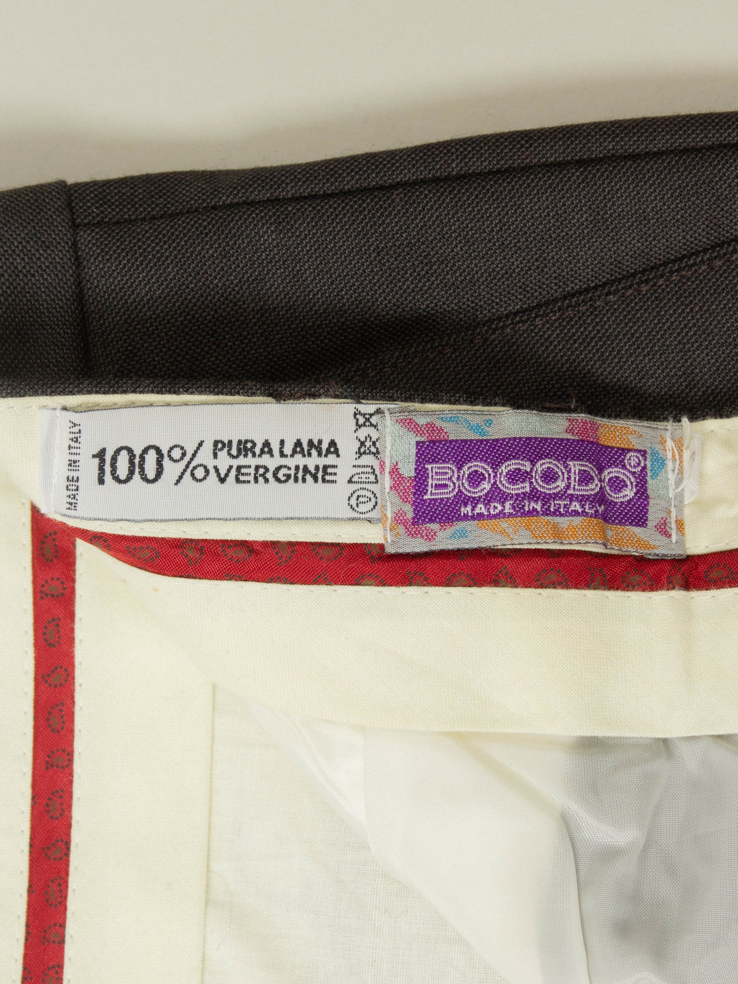 Vtg Pleated Wool Dress Trousers – Made in Italy (38x28)