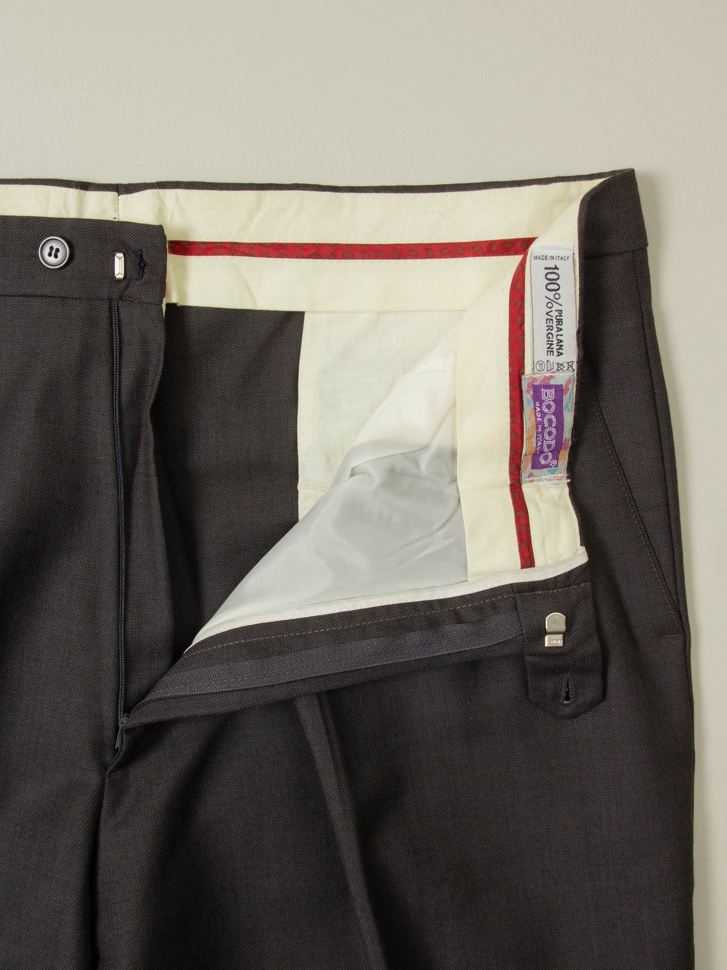 Vtg Pleated Wool Dress Trousers – Made in Italy (38x28)