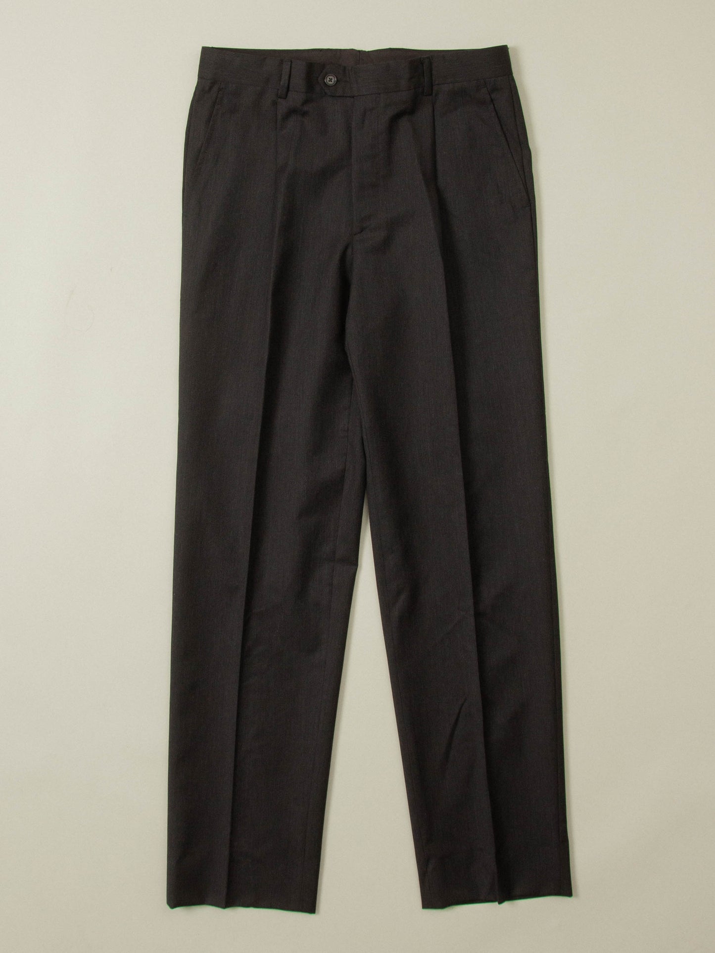 Vtg Pleated Wool Dress Trousers (32x33)