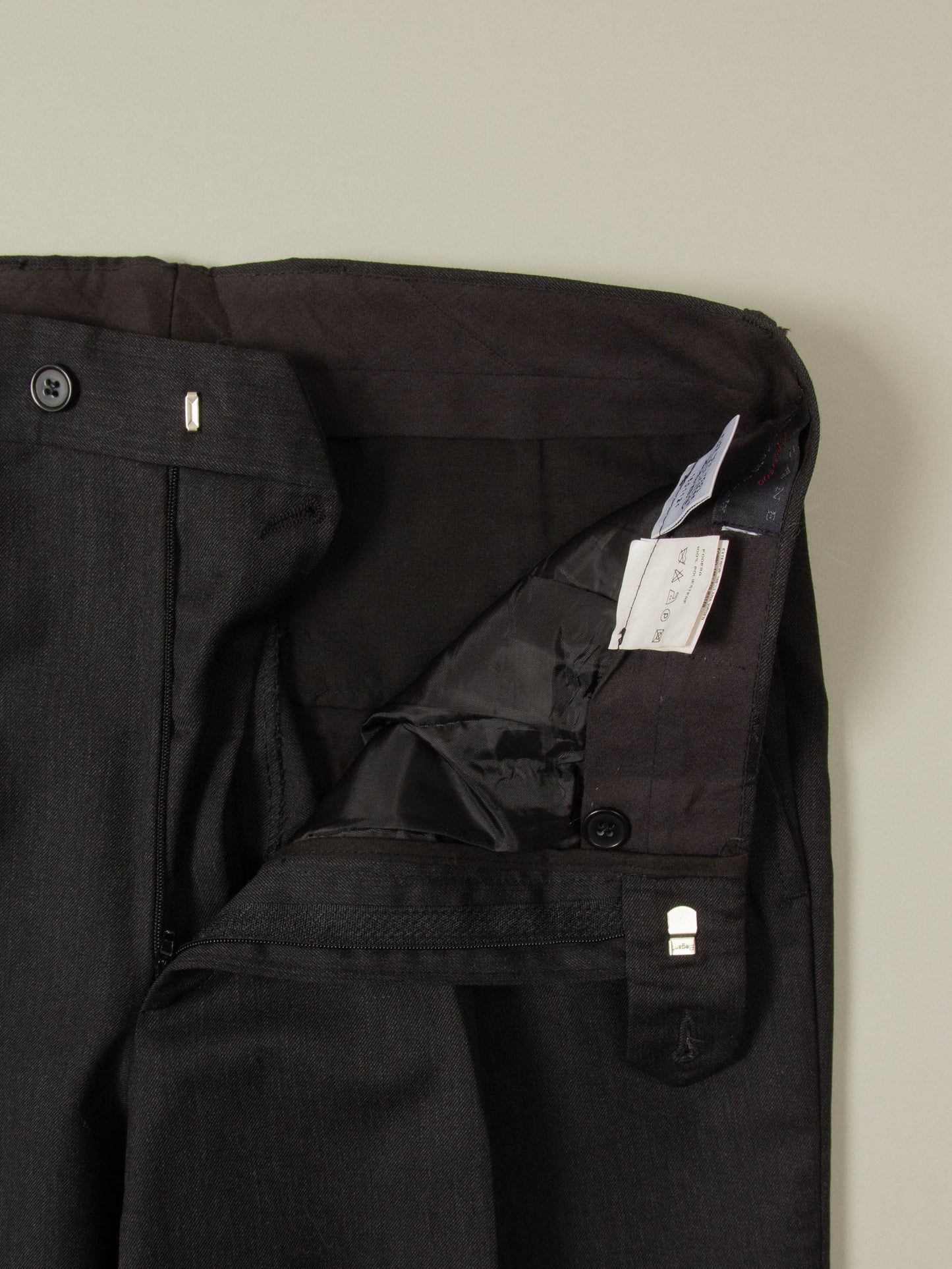 Vtg Pleated Wool Dress Trousers (32x33)