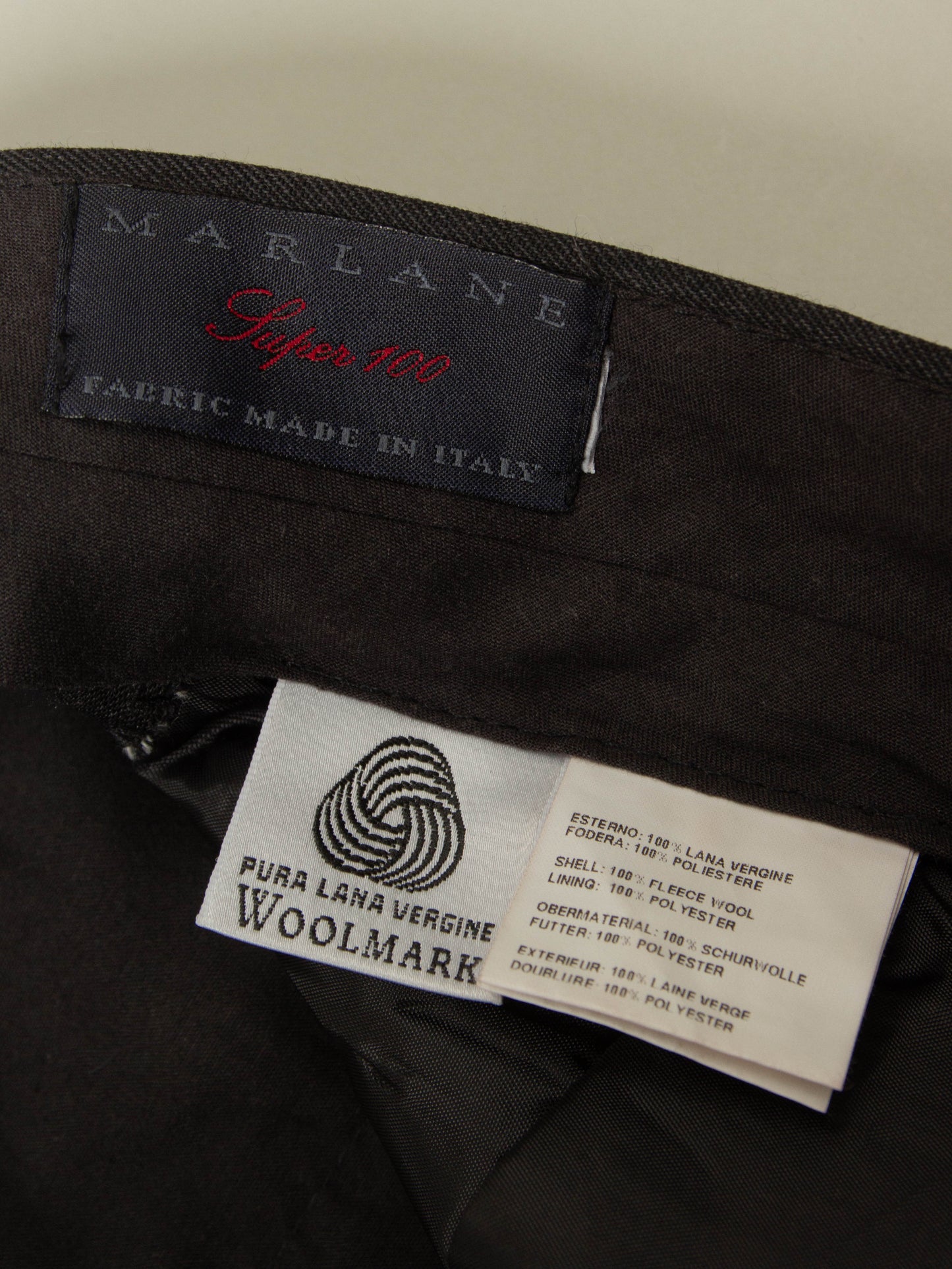 Vtg Pleated Wool Dress Trousers (32x33)