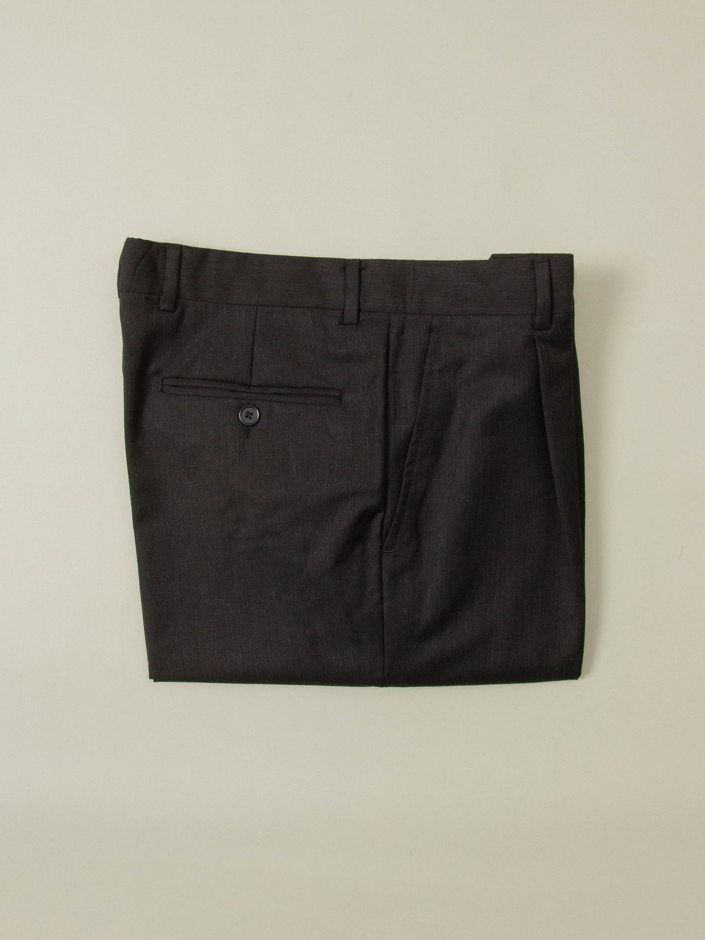 Vtg Pleated Wool Dress Trousers (32x33)