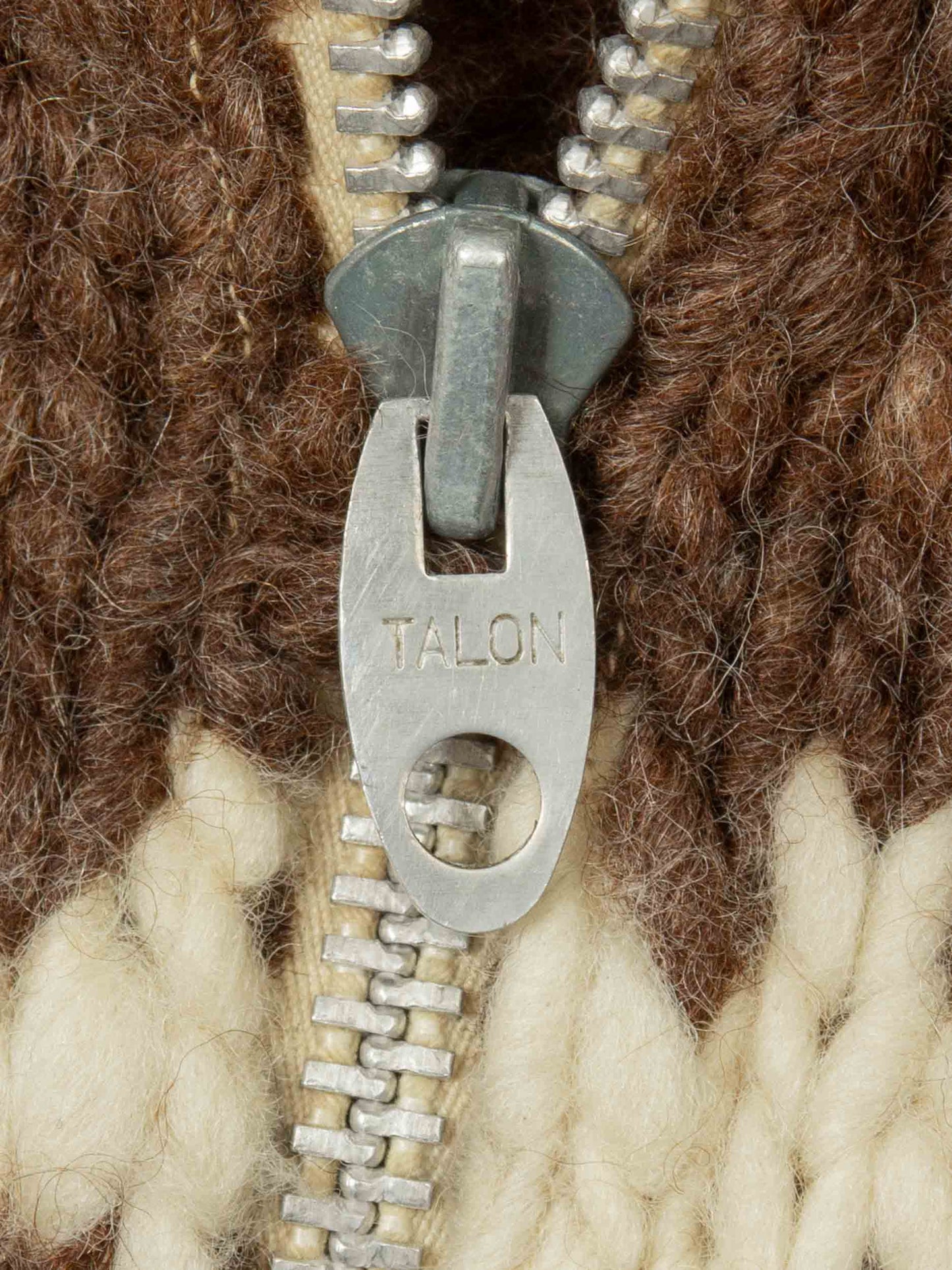 Vtg 1960s Wool Knit Cowichan Sweater (M)