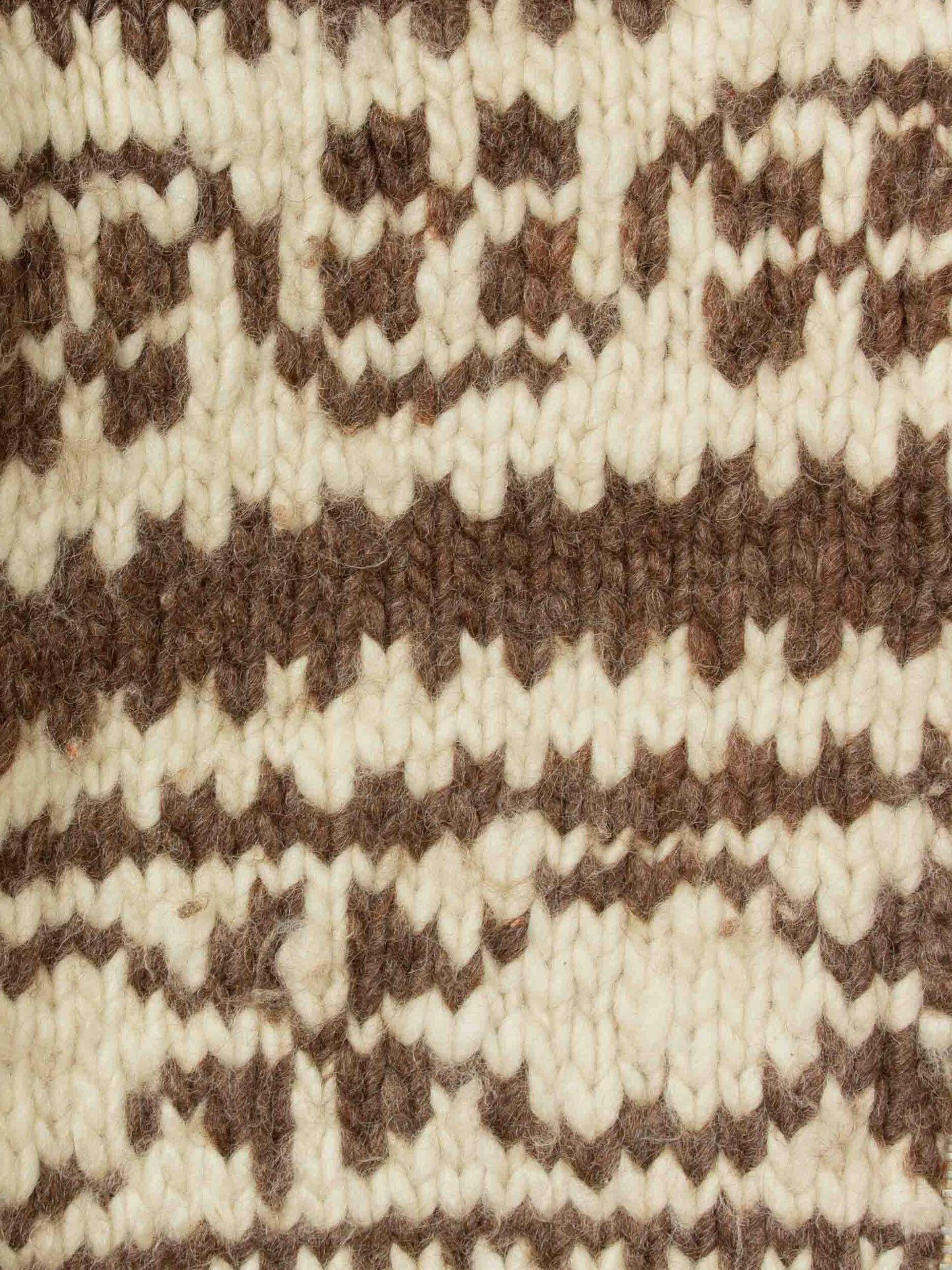 Vtg 1960s Wool Knit Cowichan Sweater (M)