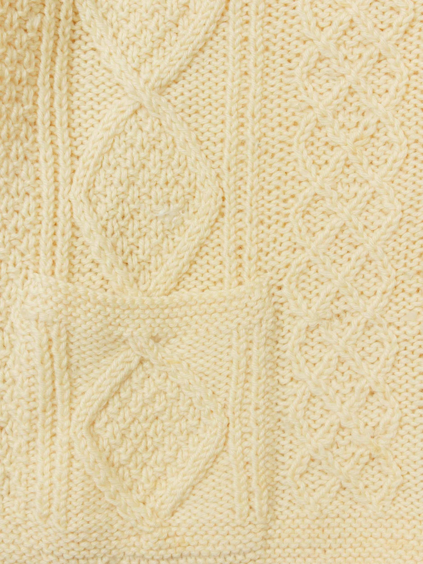 Vtg 1970s Cable Knit Wool Sweater – Made in Ireland (M/L)