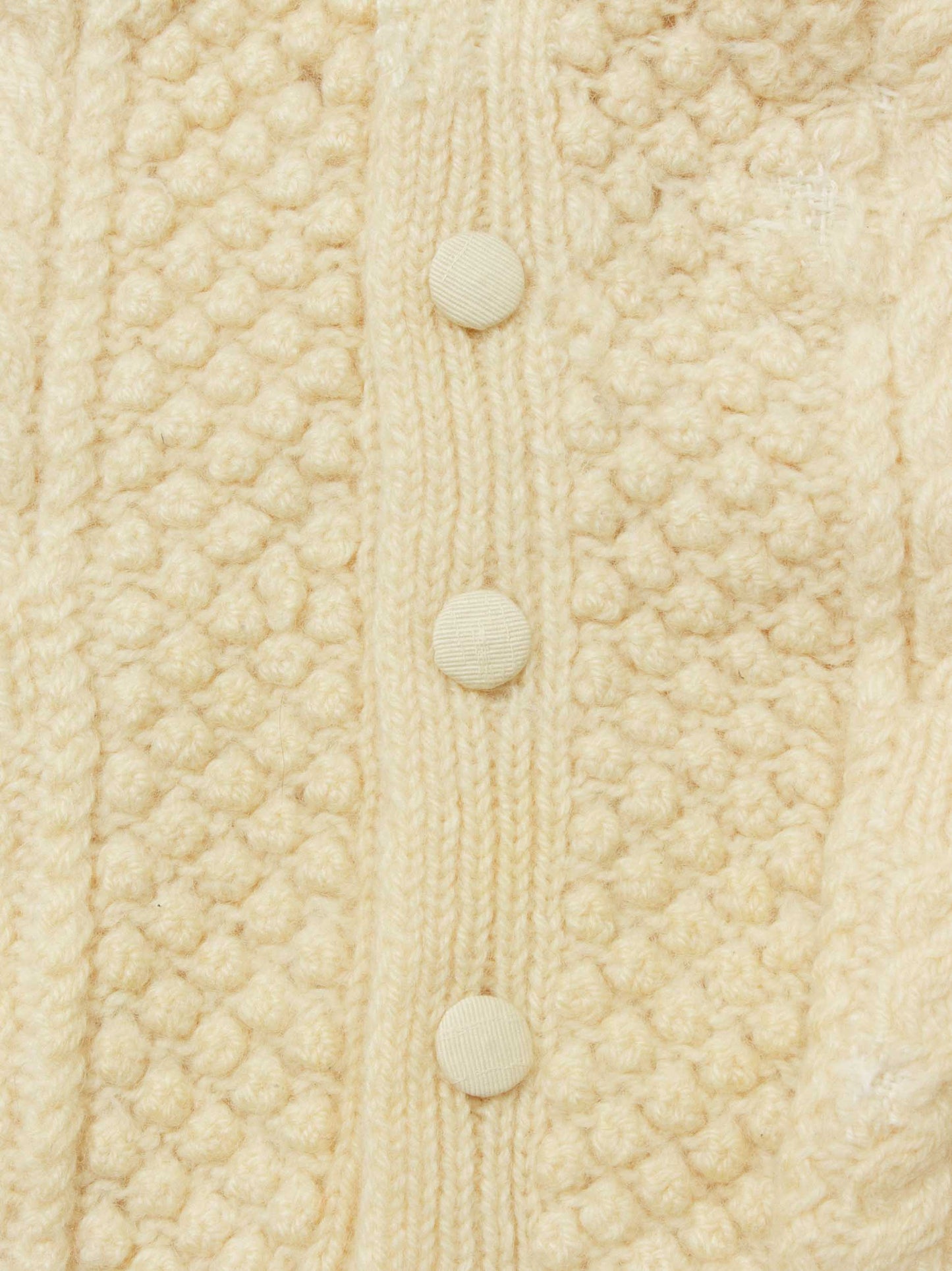 Vtg 1970s Knit Wool Cardigan – Made in England (M)