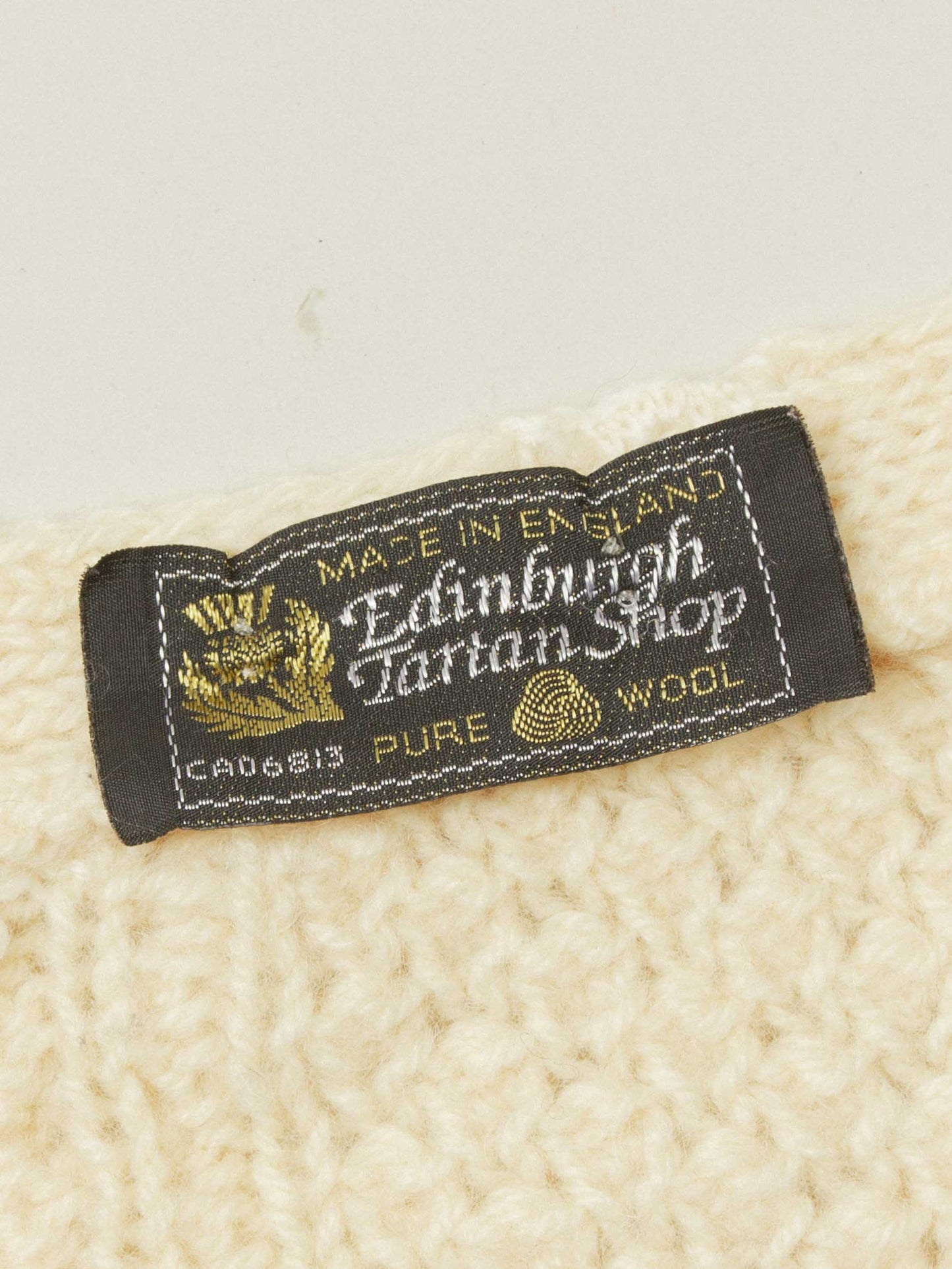 Vtg 1970s Knit Wool Cardigan – Made in England (M)