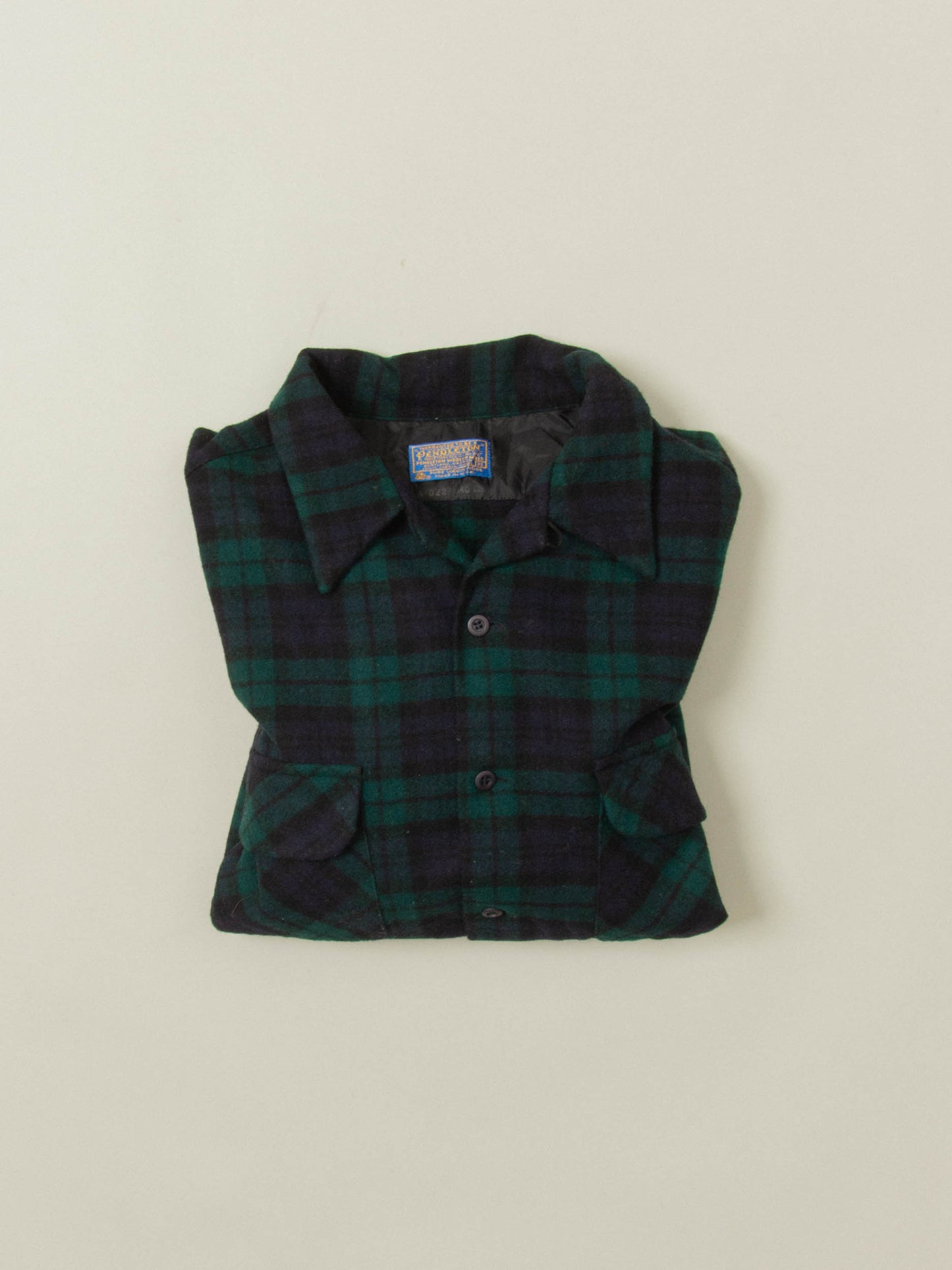 Vtg 1970s Pendleton Tartan Plaid Wool Shirt – Made in USA (L)