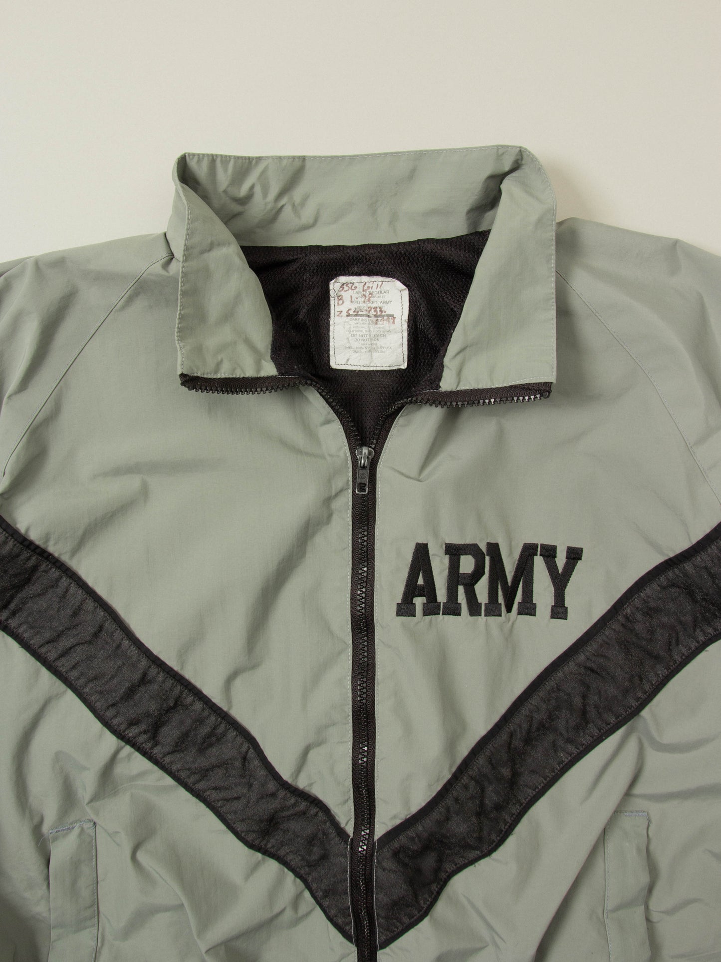 Vtg US Army Physical Training Reflective Windbreaker Jacket