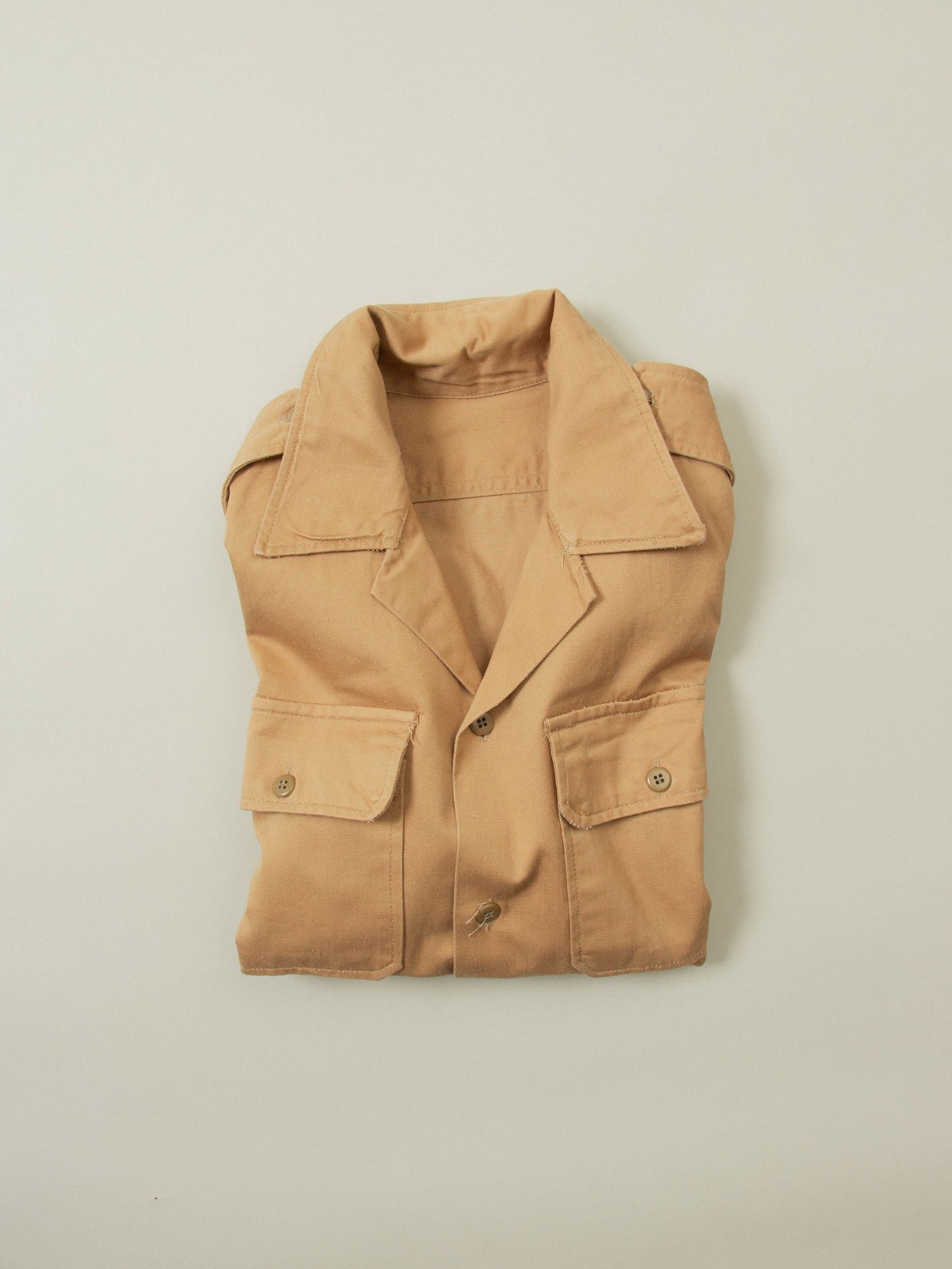 Vtg 1980s Greek Army Officer Shirt (XS)