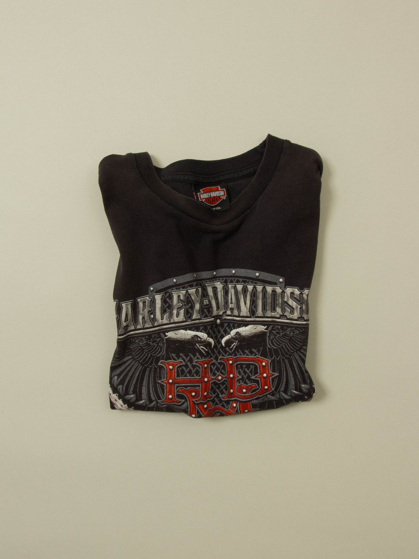 Vtg 1990s Harley Davidson Boston Tee - Made in USA (M)