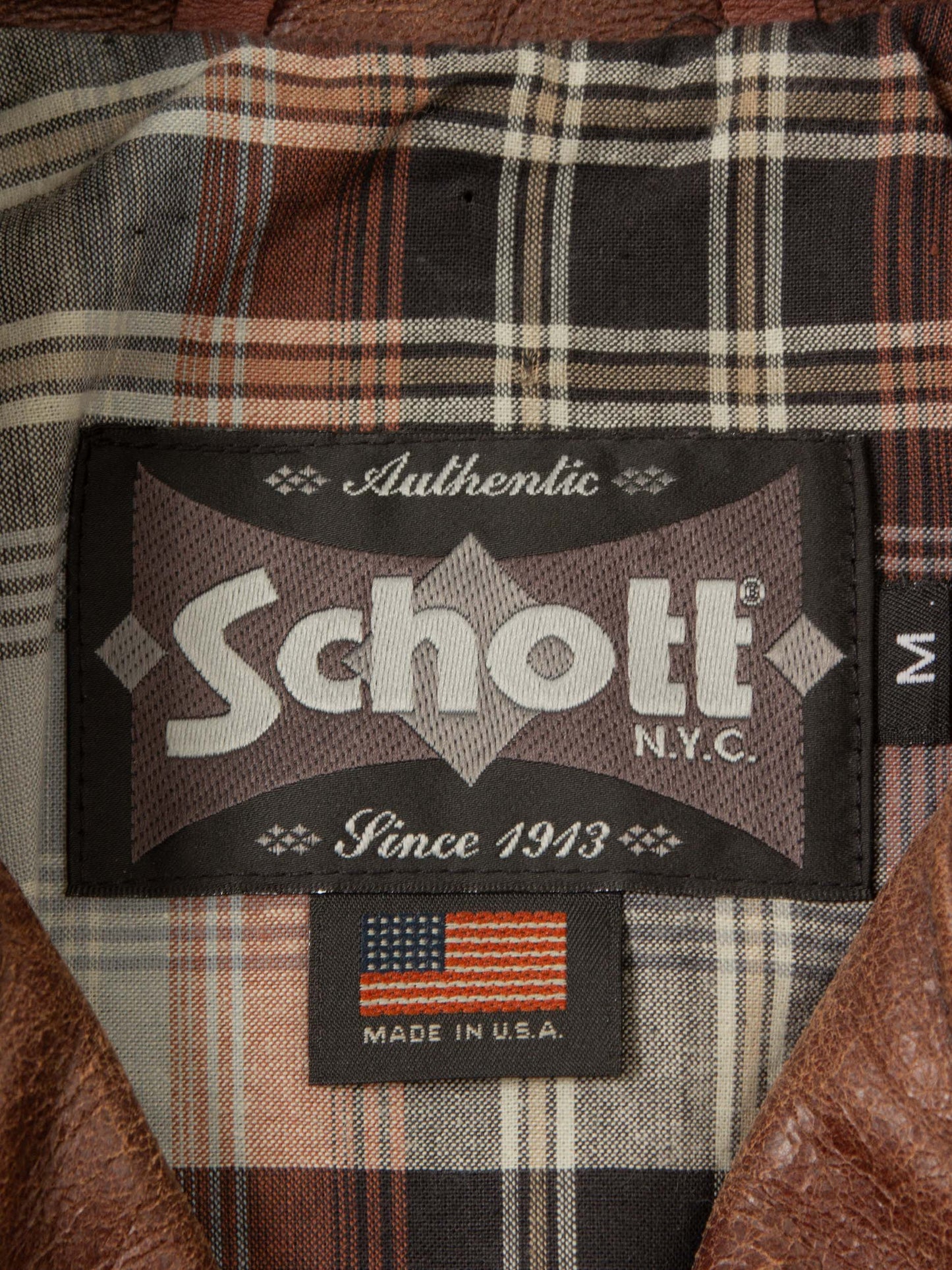 NOS Schott Perfecto Leather Jacket - Made in USA (M)