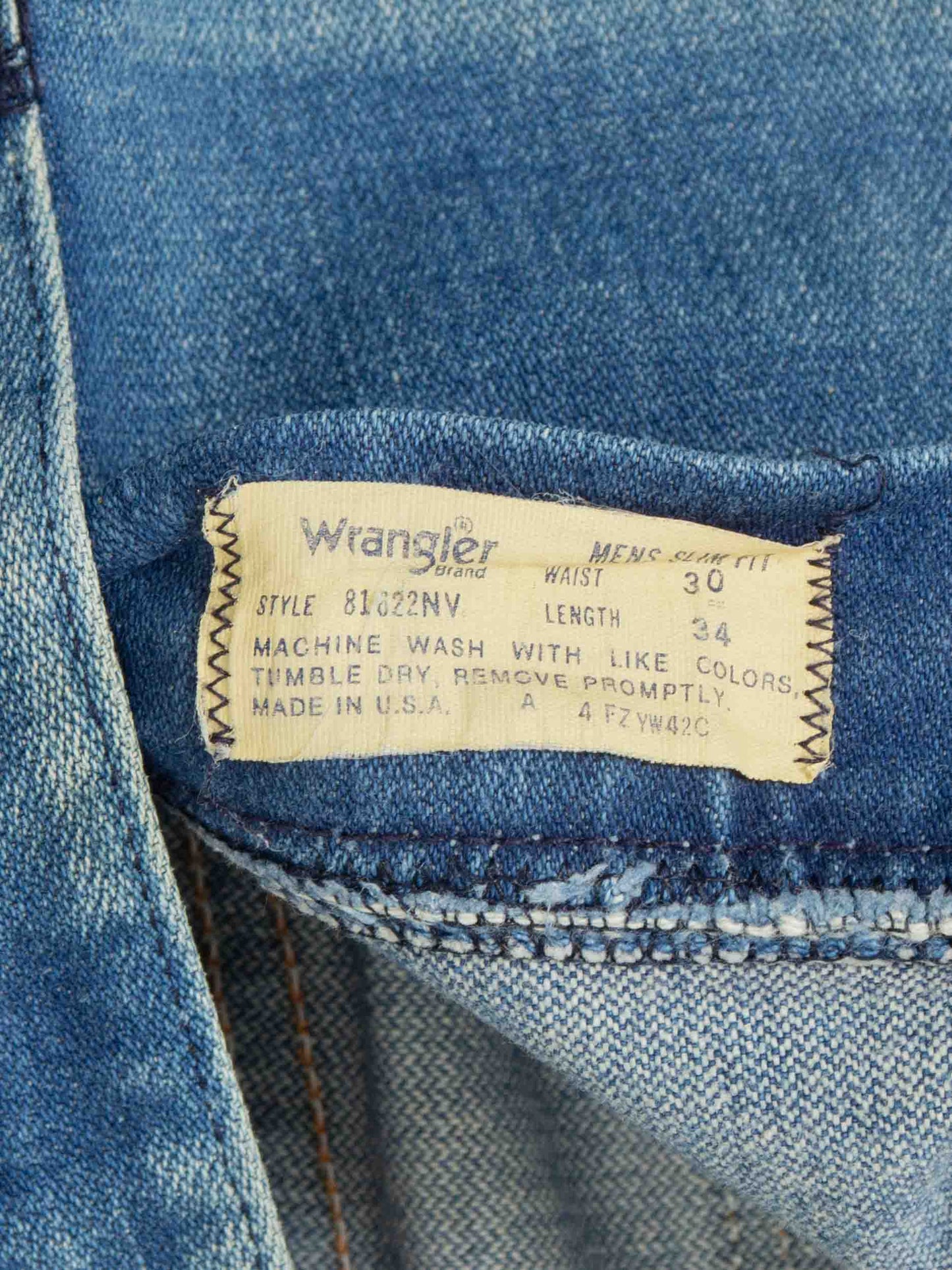 Vtg 1980s Wrangler Jeans - Made in USA (30x35)