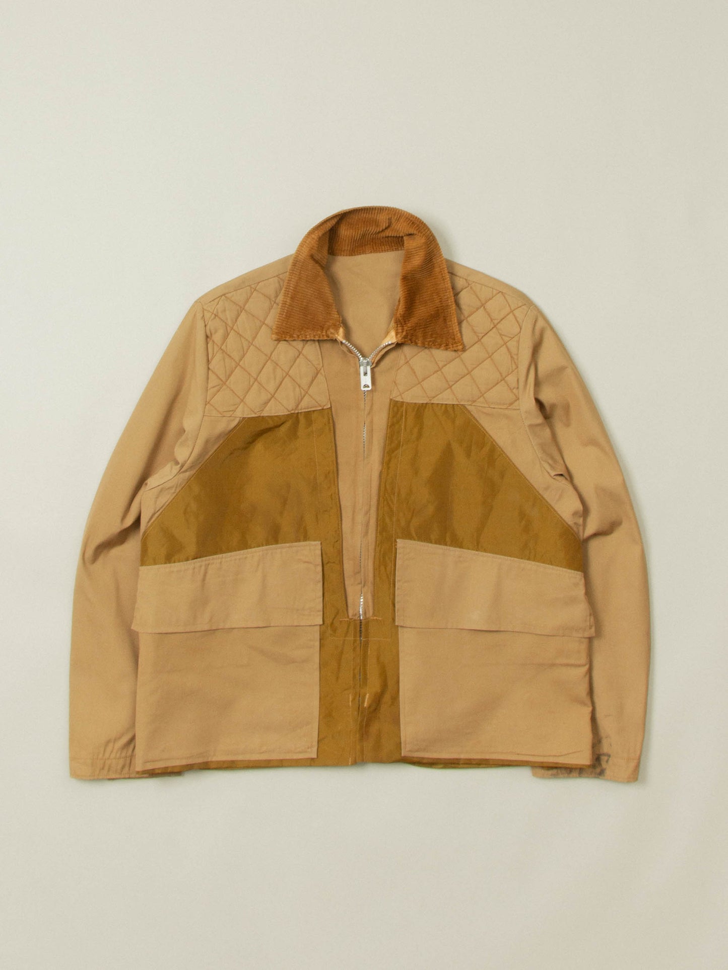 Vtg 1970s Corduroy Collar Hunting Jacket (M)