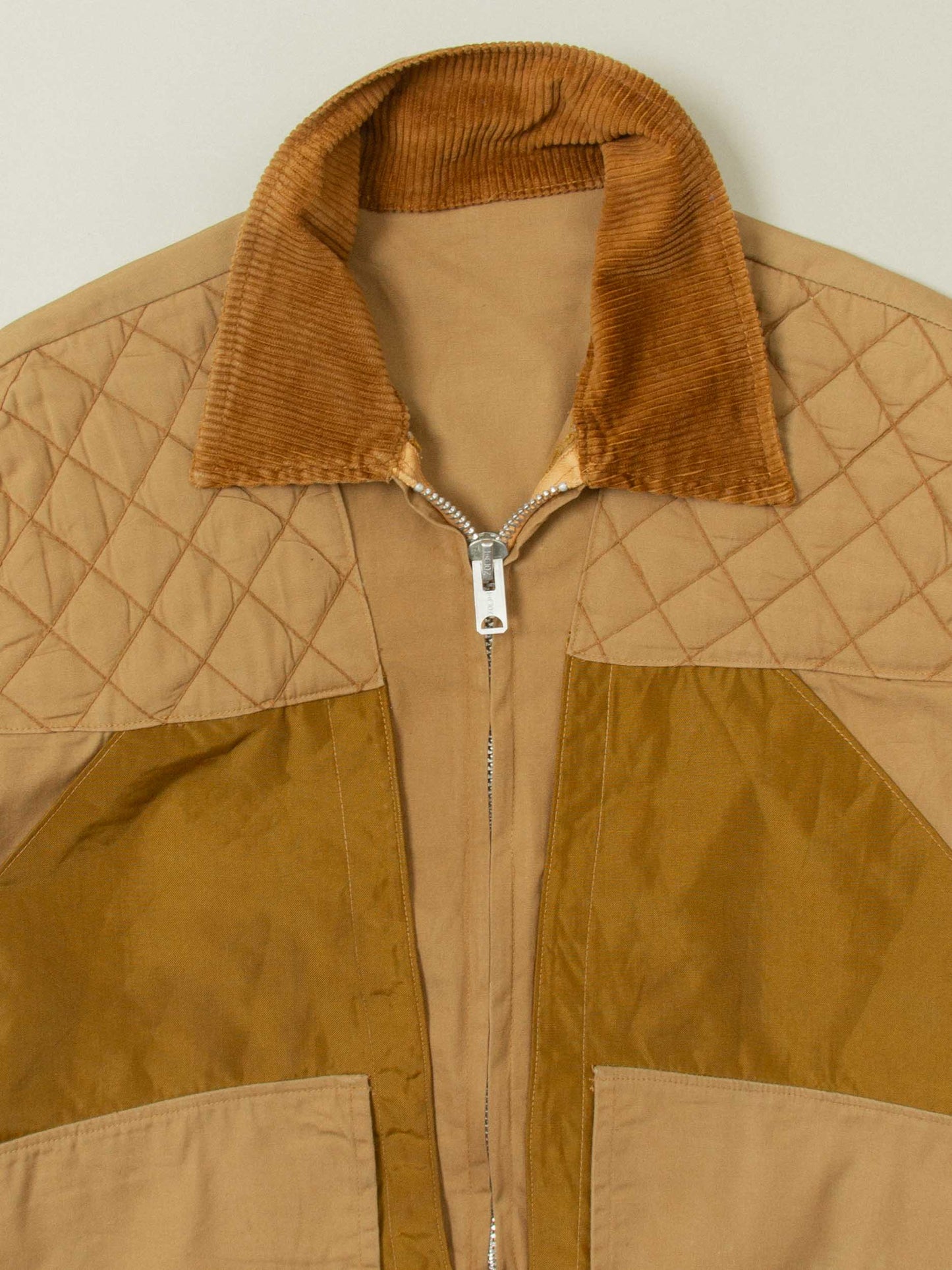 Vtg 1970s Corduroy Collar Hunting Jacket (M)