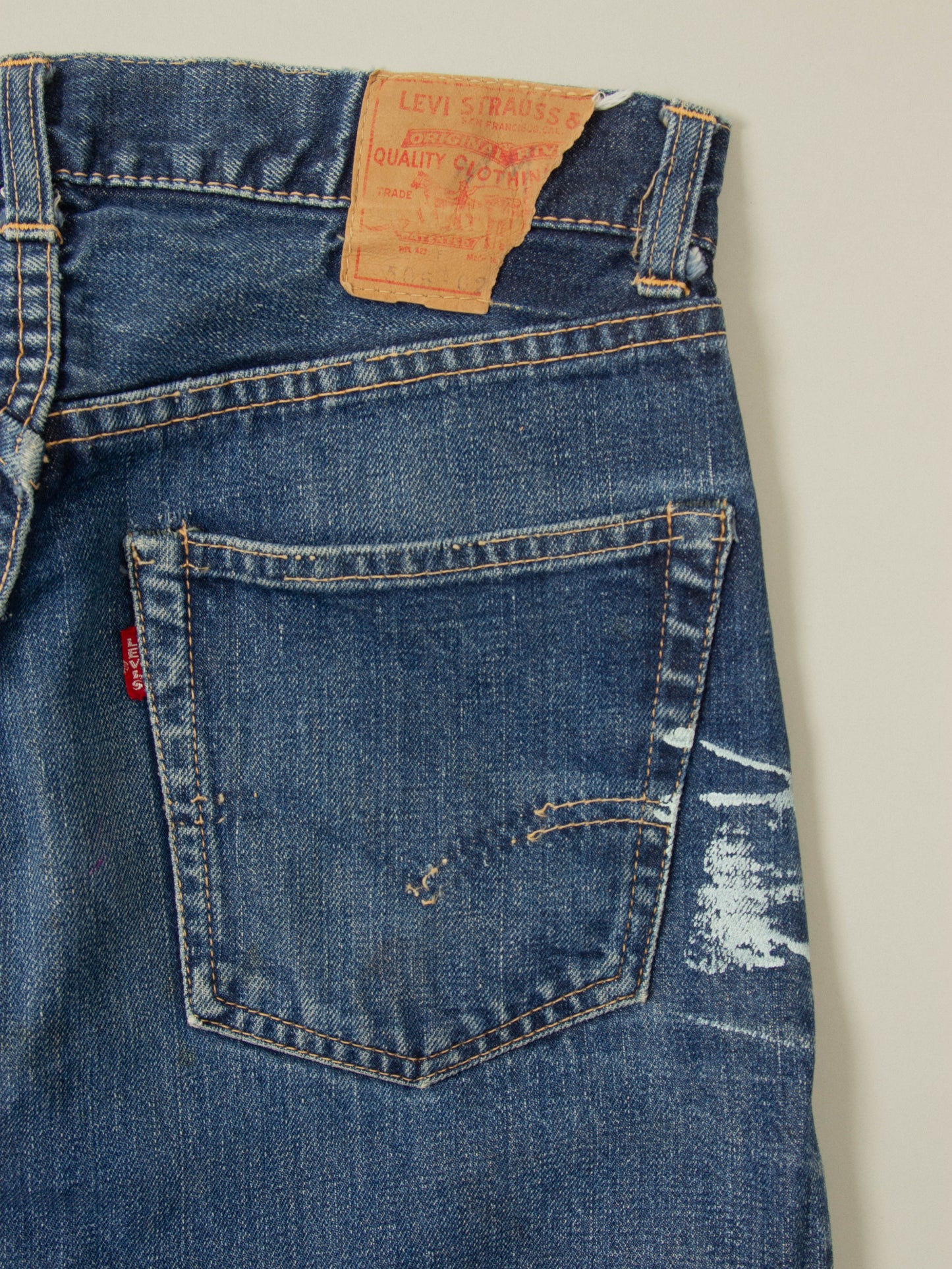 Vtg 1960s Levi's 505 Selvedge Big E Jeans (30x30)