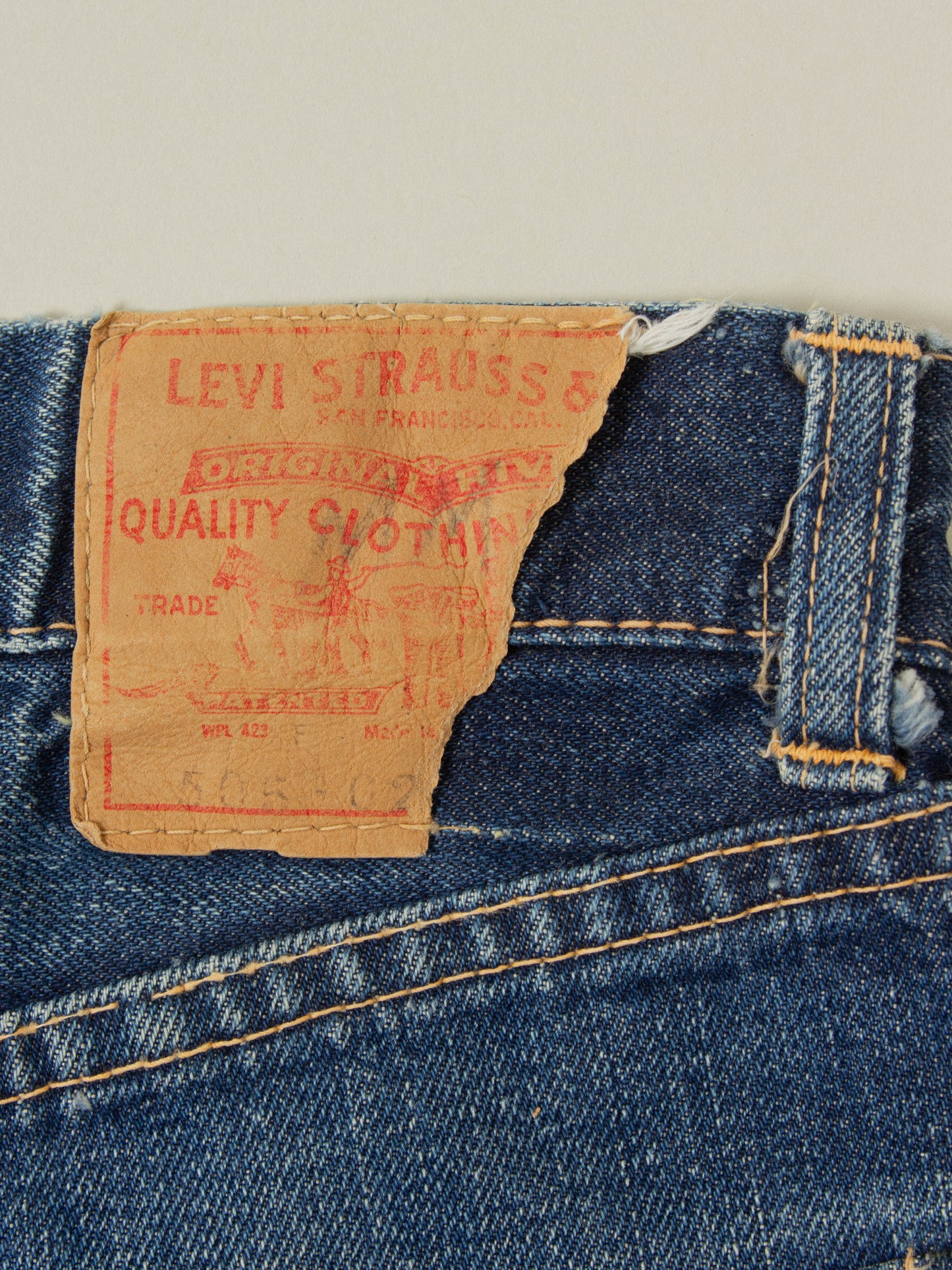 Vtg 1960s Levi's 505 Selvedge Big E Jeans (30x30)