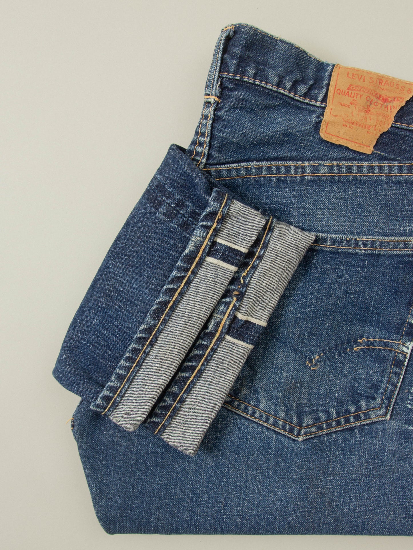 Vtg 1960s Levi's 505 Selvedge Big E Jeans (30x30)