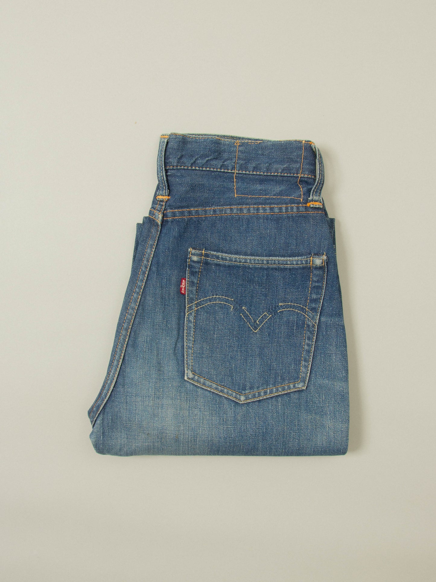 Vtg 1950s 'Lady' Levi's 701 Selvedge Big E Jeans (26x28)