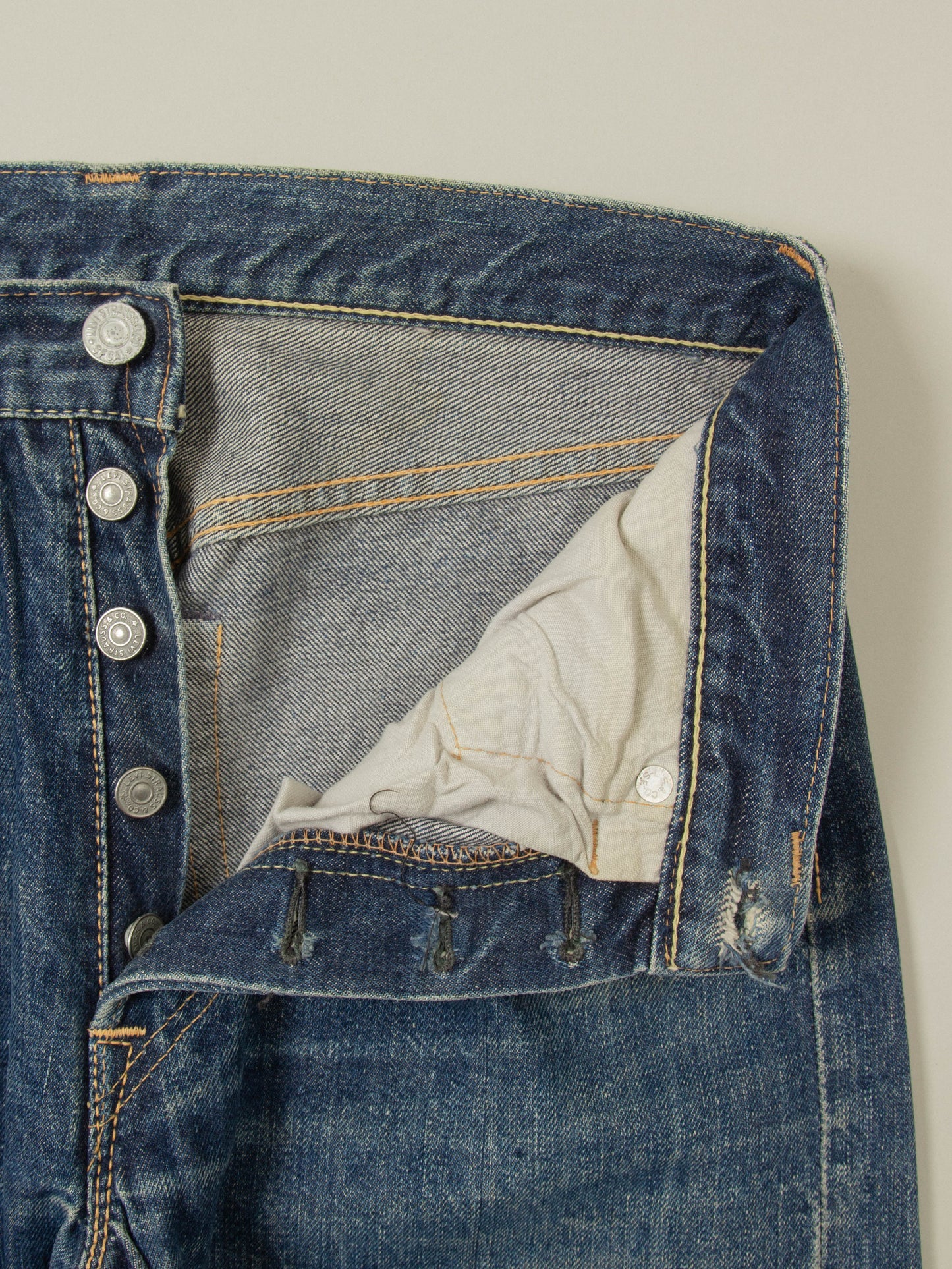 Vtg Transitional '66' Levi's 501 Selvedge Big E Jeans (28x30)