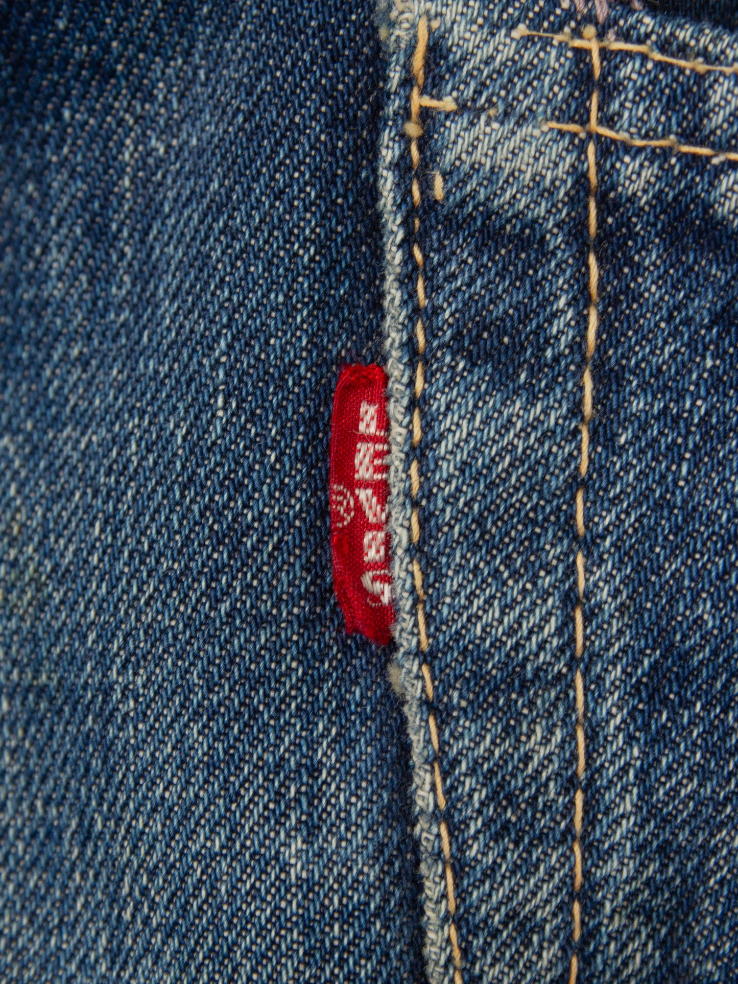 Vtg Transitional '66' Levi's 501 Selvedge Big E Jeans (28x30)