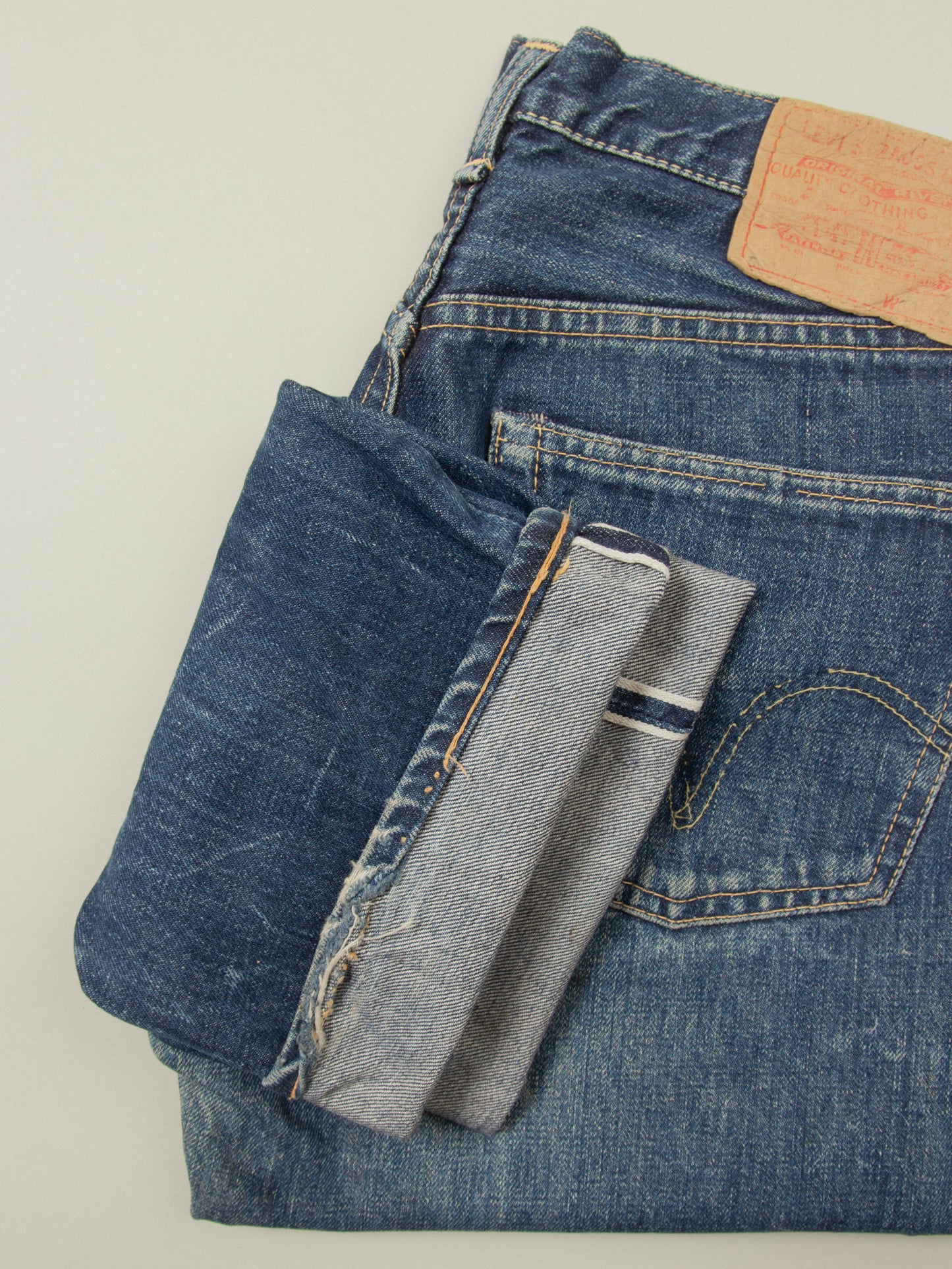Vtg Transitional '66' Levi's 501 Selvedge Big E Jeans (28x30)