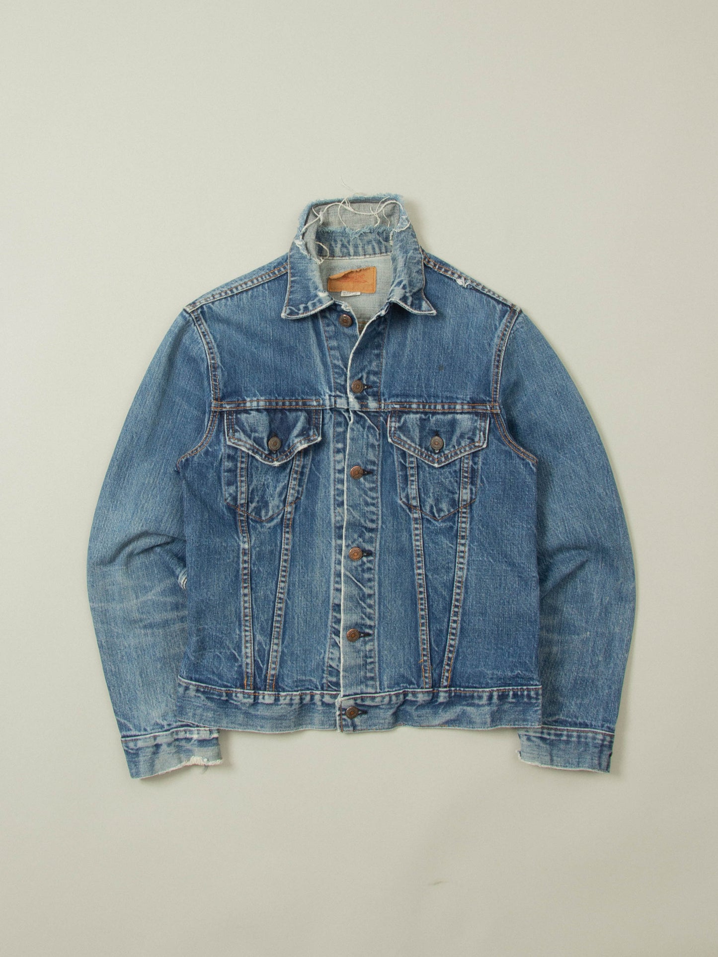 Vtg 1970s Levi's Denim Trucker Jacket - Made in USA (S)