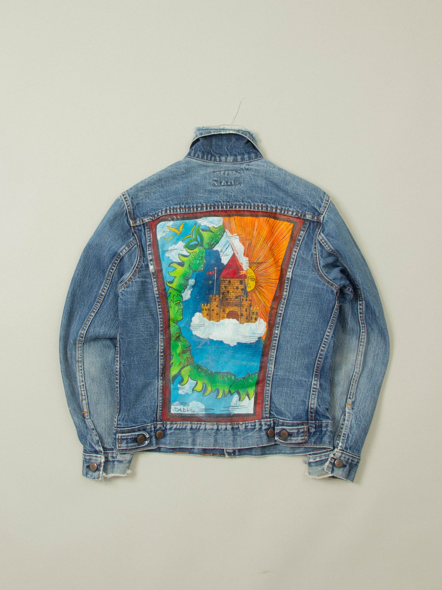 Vtg 1970s Levi's Denim Trucker Jacket - Made in USA (S)