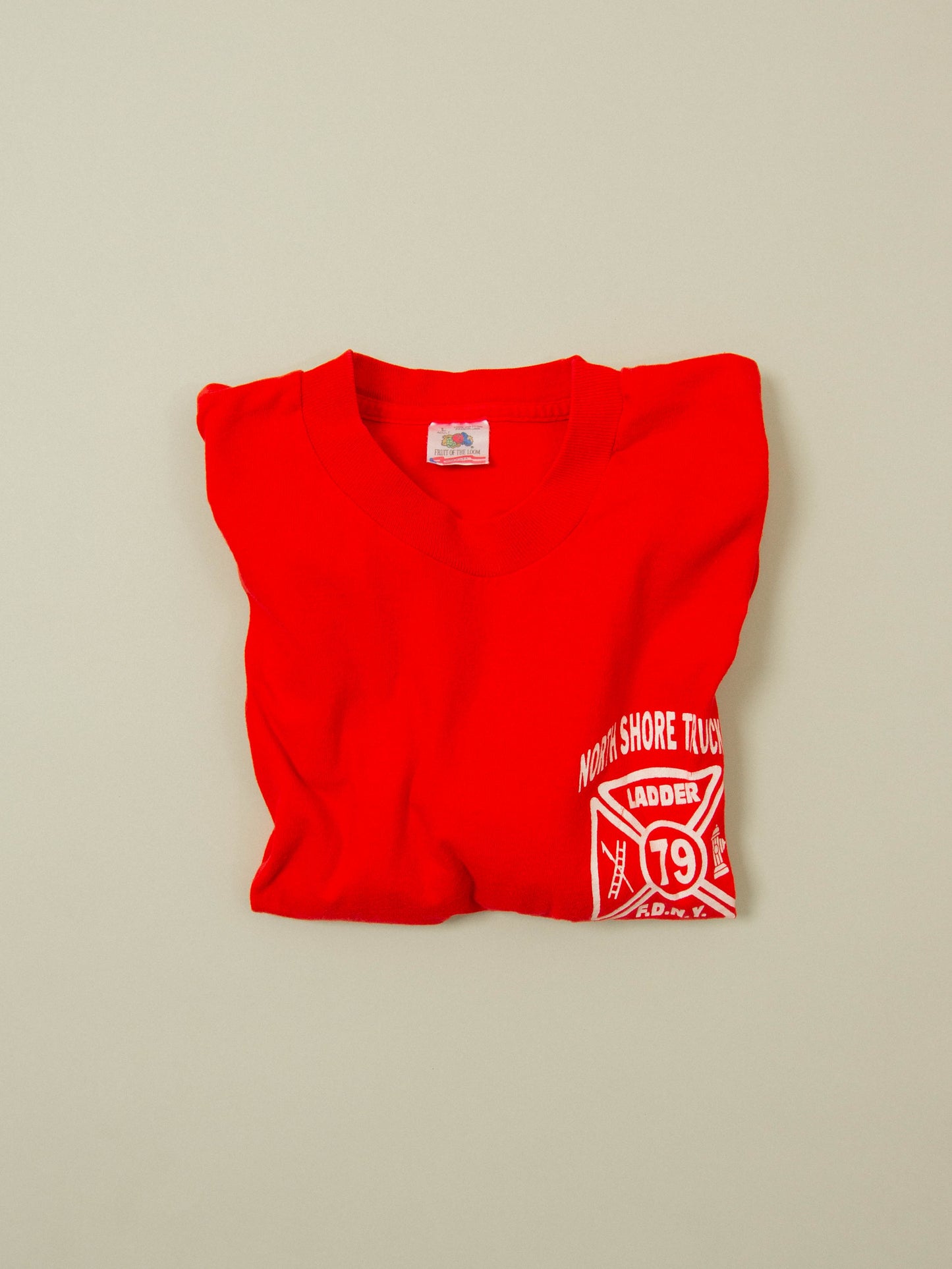 Vtg 1990s New York City Firefighter Single Stitch Tee - Made in USA (L)