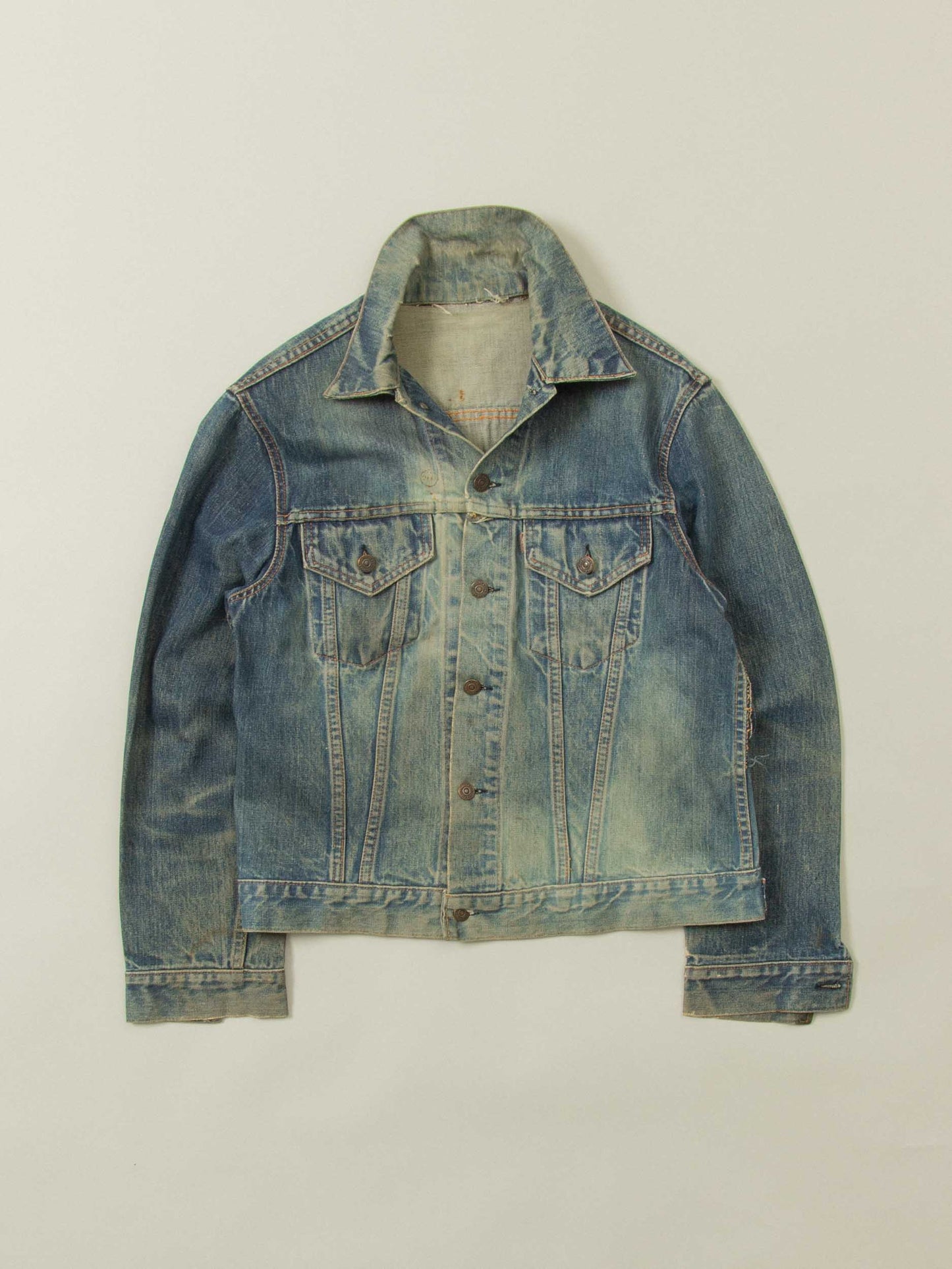 Vtg 1960s Levi's Big E Denim Trucker Jacket (M)
