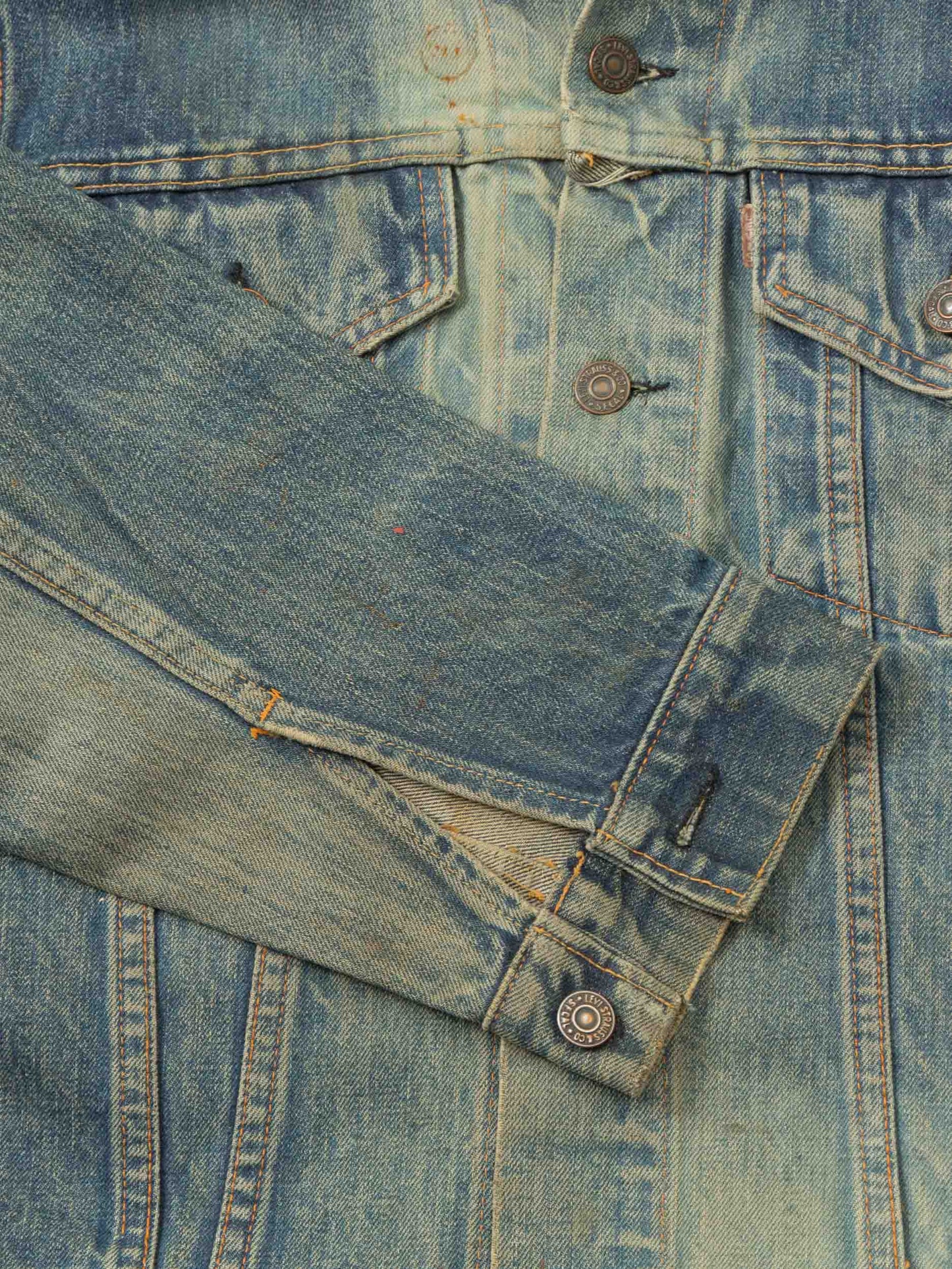 Vtg 1960s Levi's Big E Denim Trucker Jacket (M)