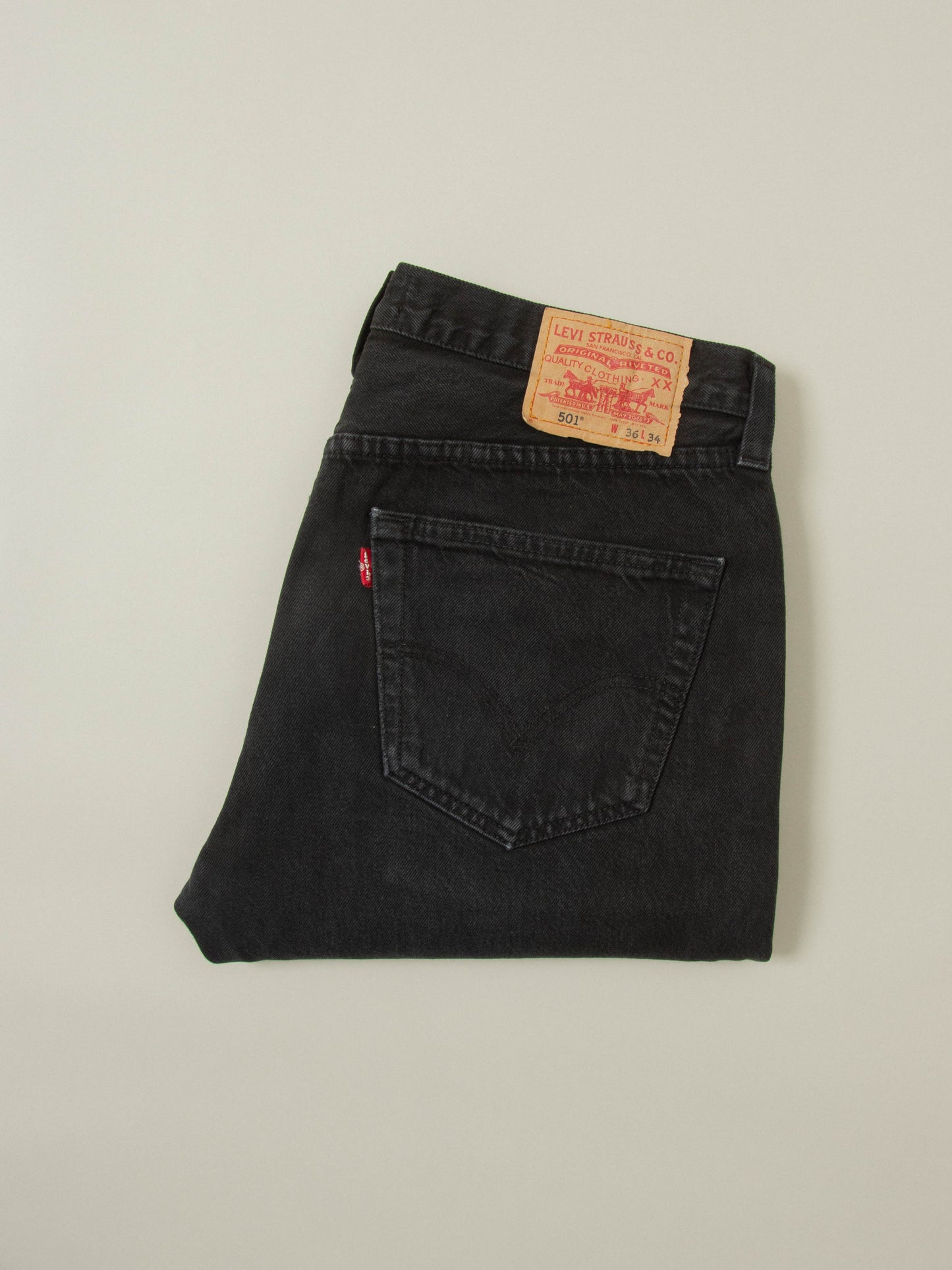 Vtg Black Levi's 501 Jeans (36x30)