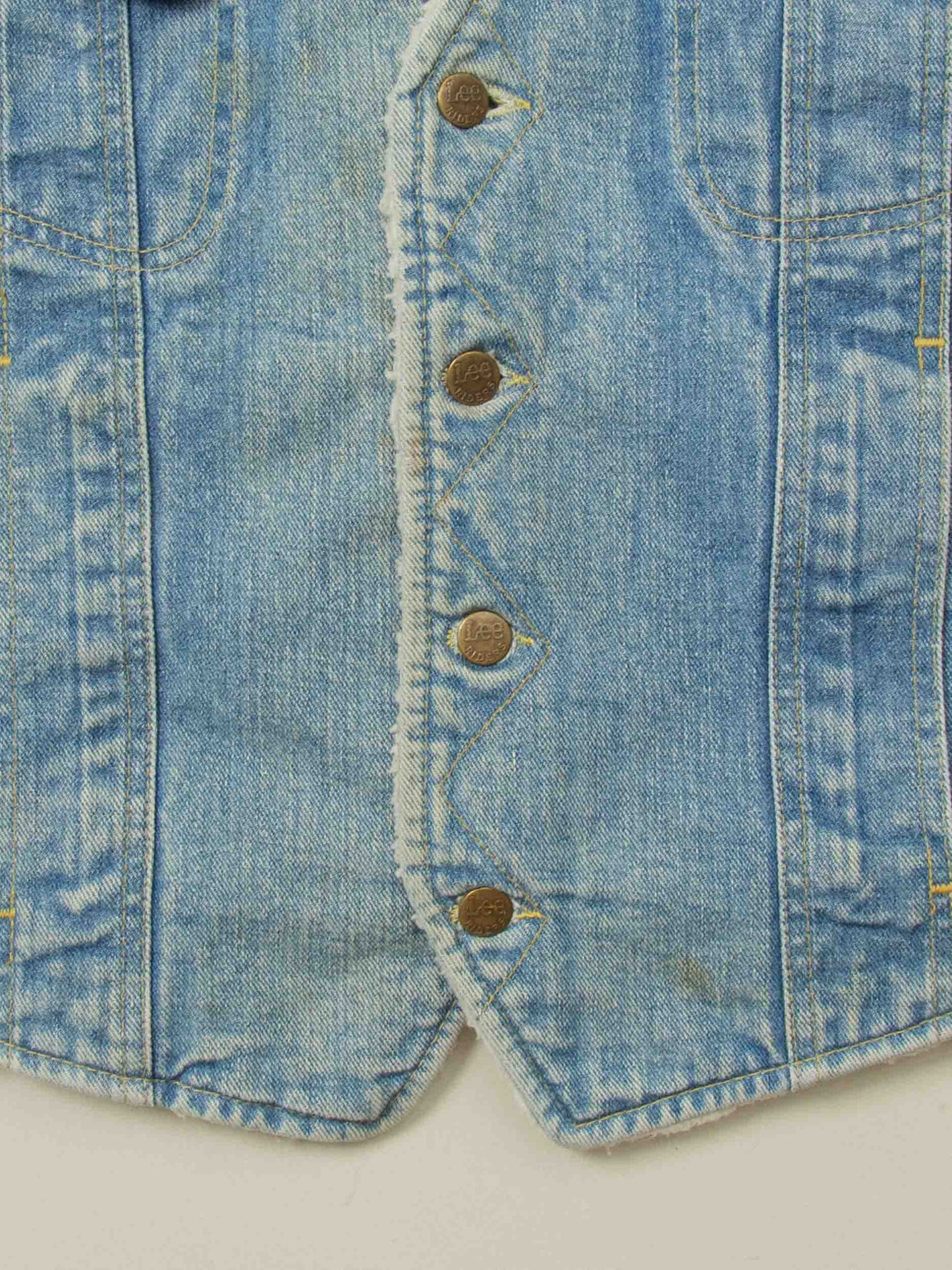 Vtg 1970s Lee Storm Rider Cat-eye Vest – Made in USA (L)