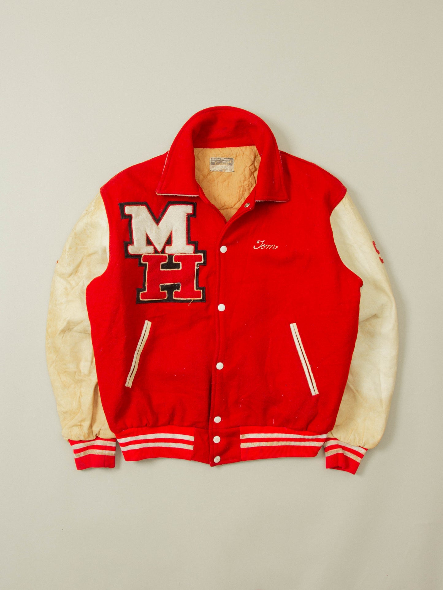 Vtg 1980s Morris Hills Varsity Jacket - Made in USA (M/L)