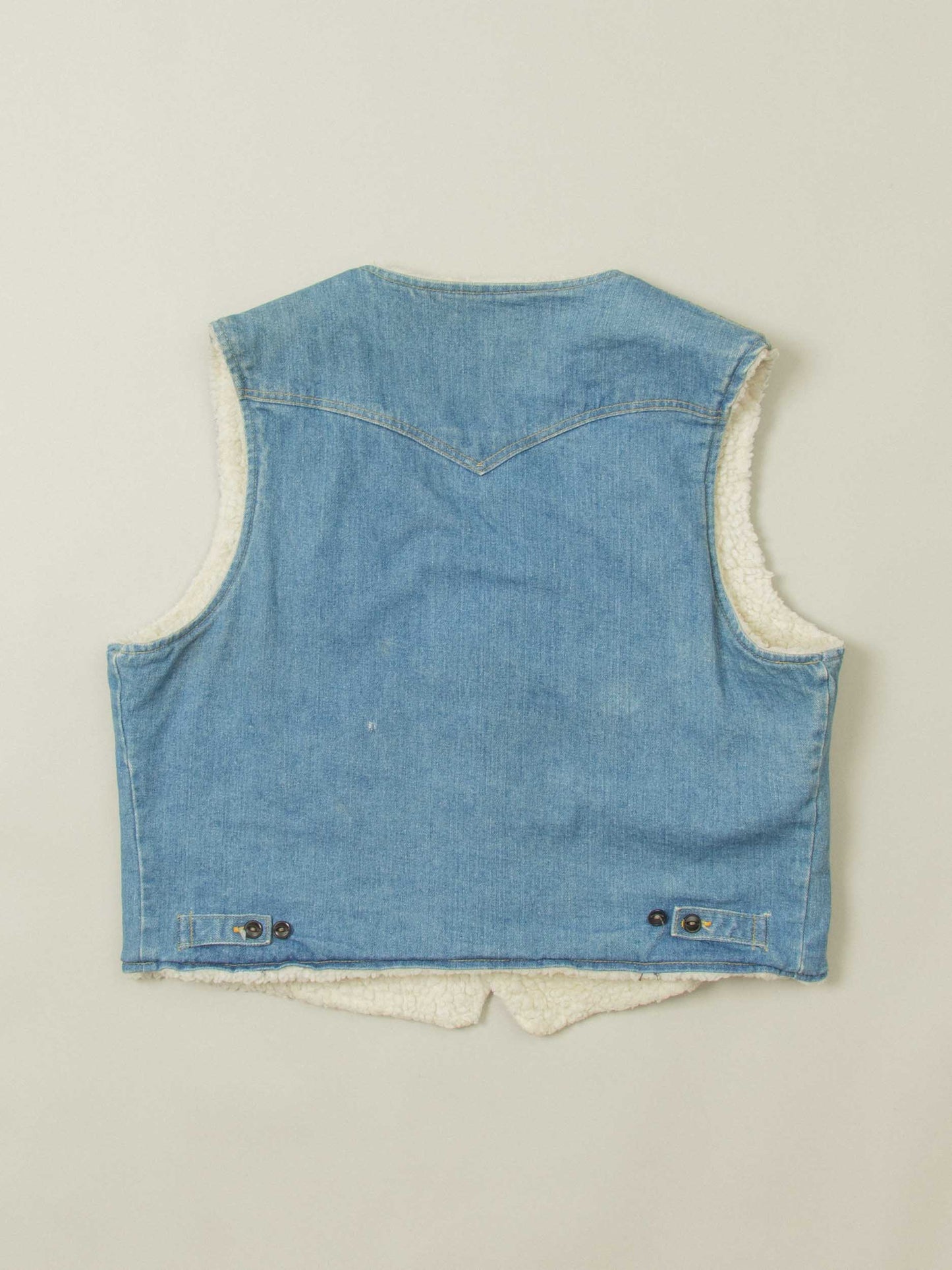 Vtg 1970s Lee Storm Rider Cat-Eye Vest – Made in USA (L)