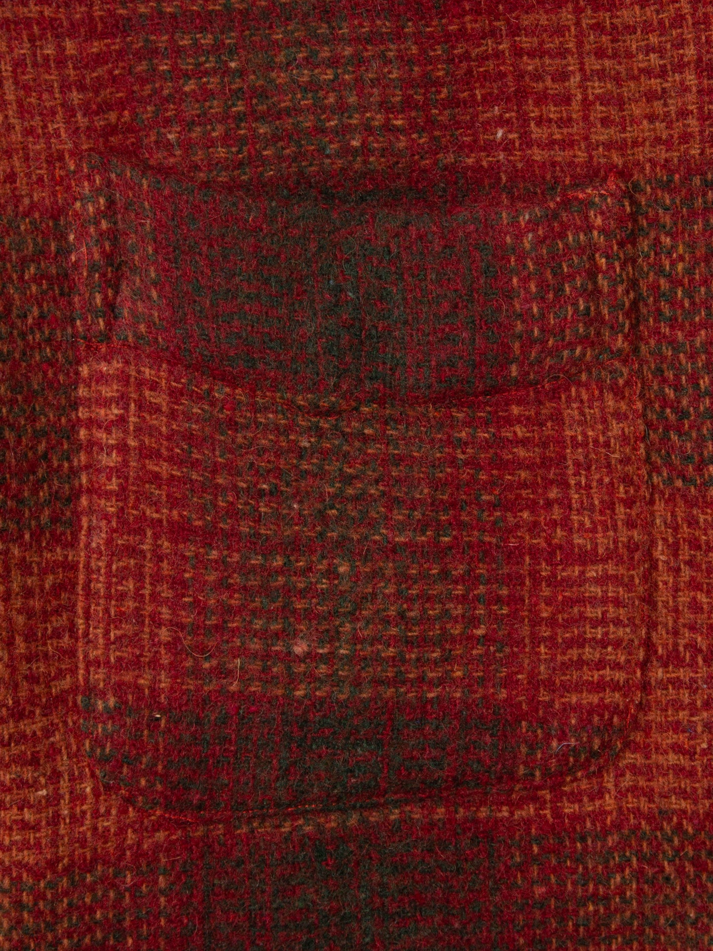Vtg Checkered Wool Shirt (M)