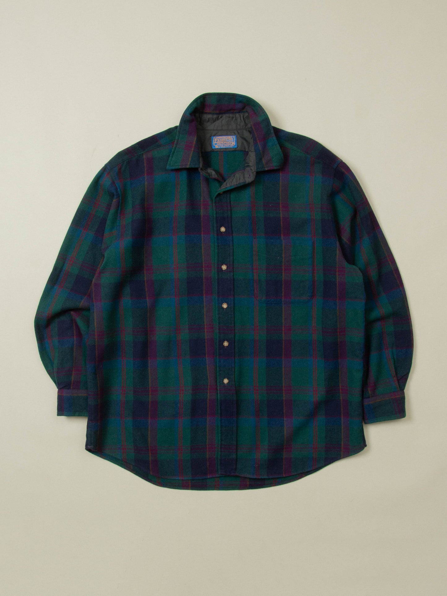 Vtg 1960s Pendleton Wool Shirt – Made in USA (L)