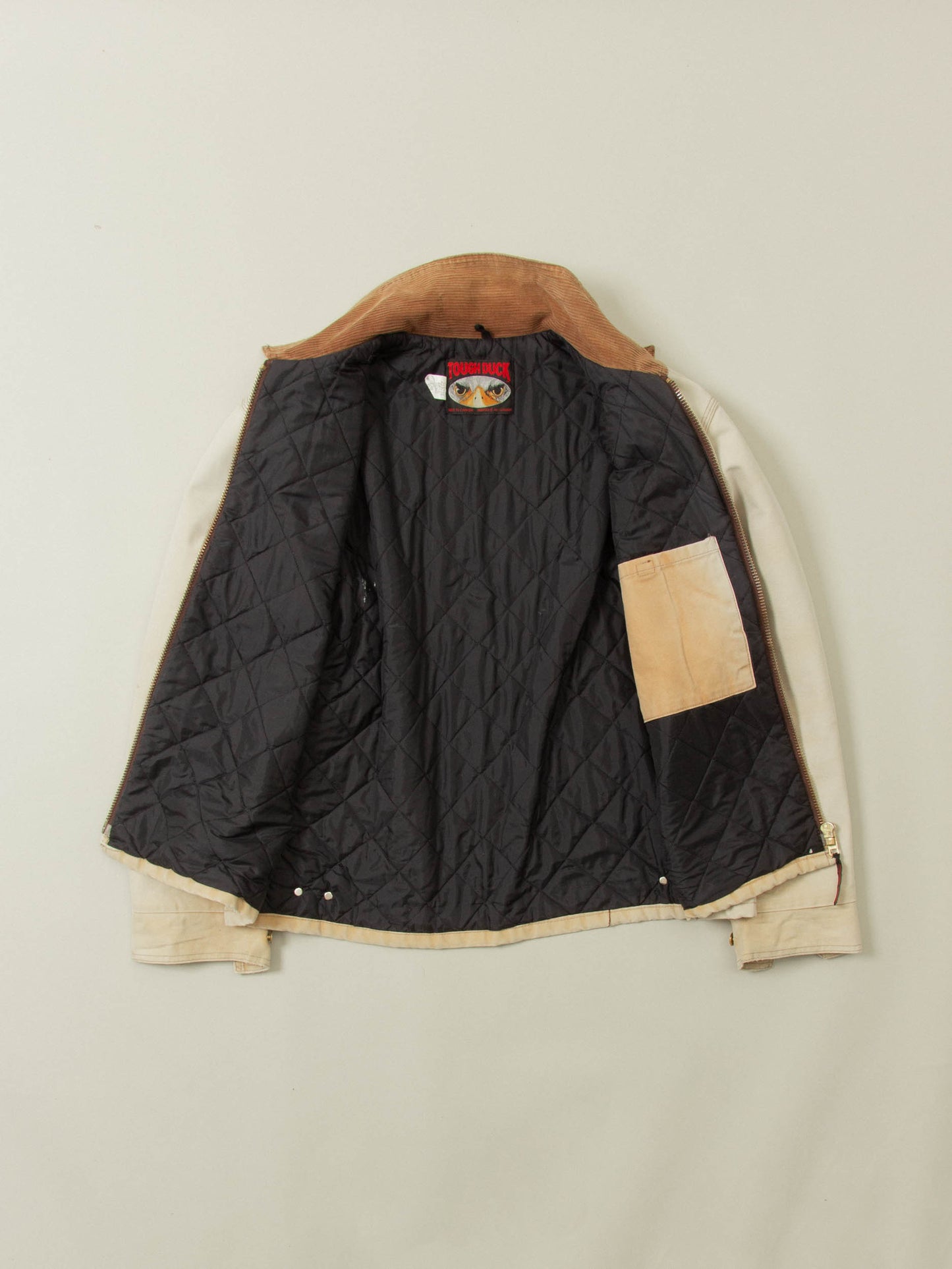 Vtg 1980s Tough Duck Canvas Work Jacket - Made in Canada (L)