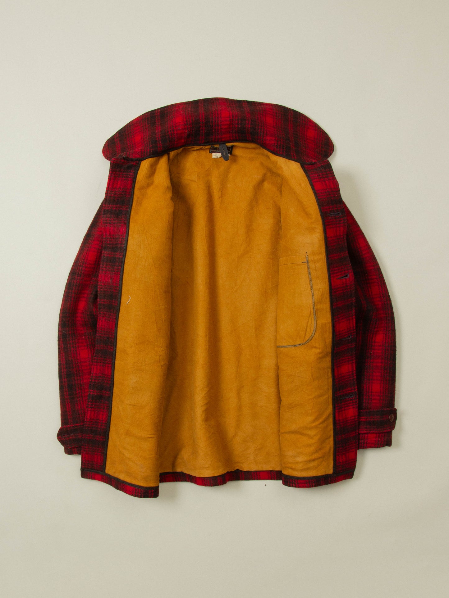 Vtg 1950s Woolrich Buffalo Plaid Hunting Jacket (M)