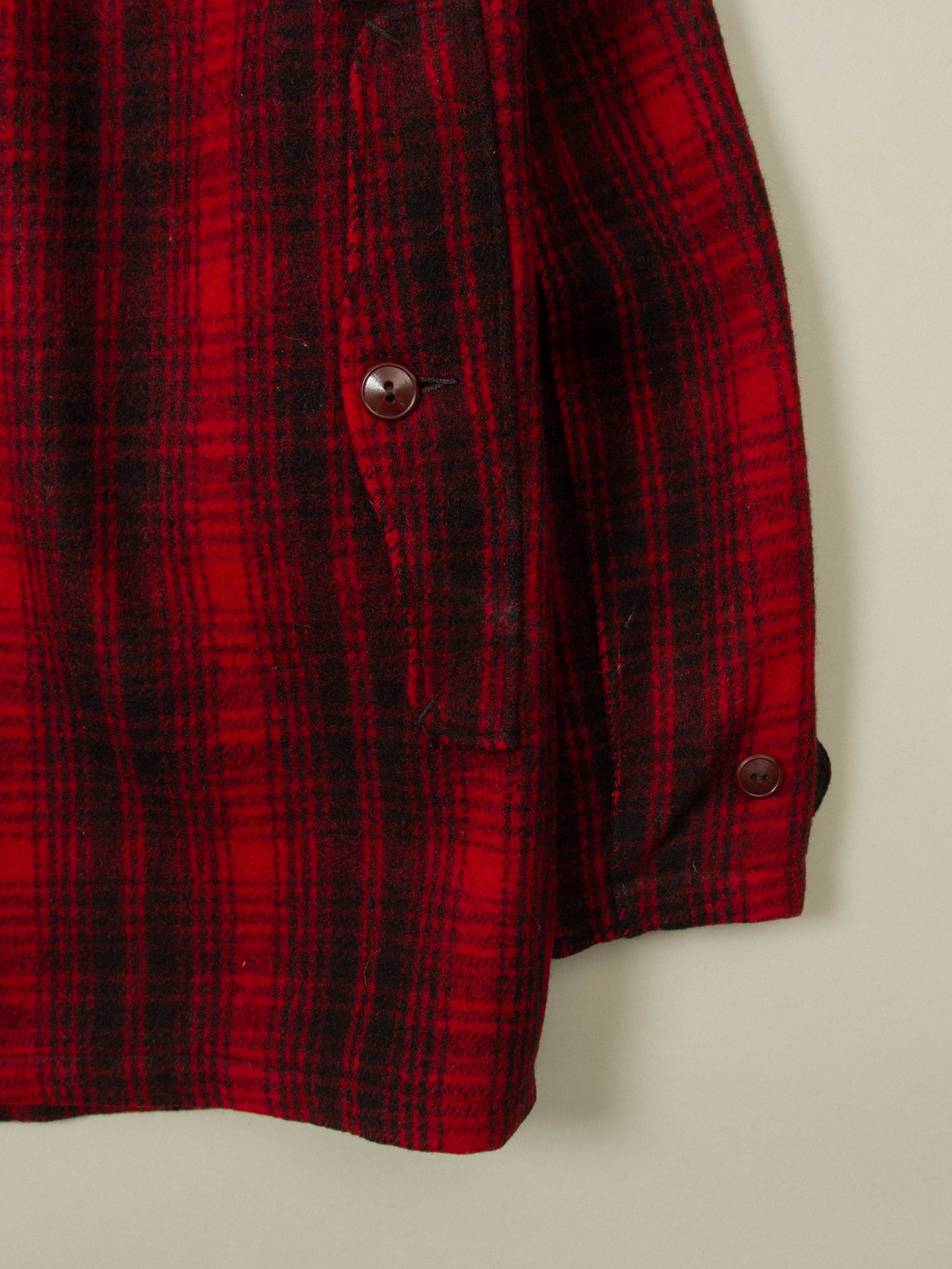 Vtg 1950s Woolrich Buffalo Plaid Hunting Jacket (M)
