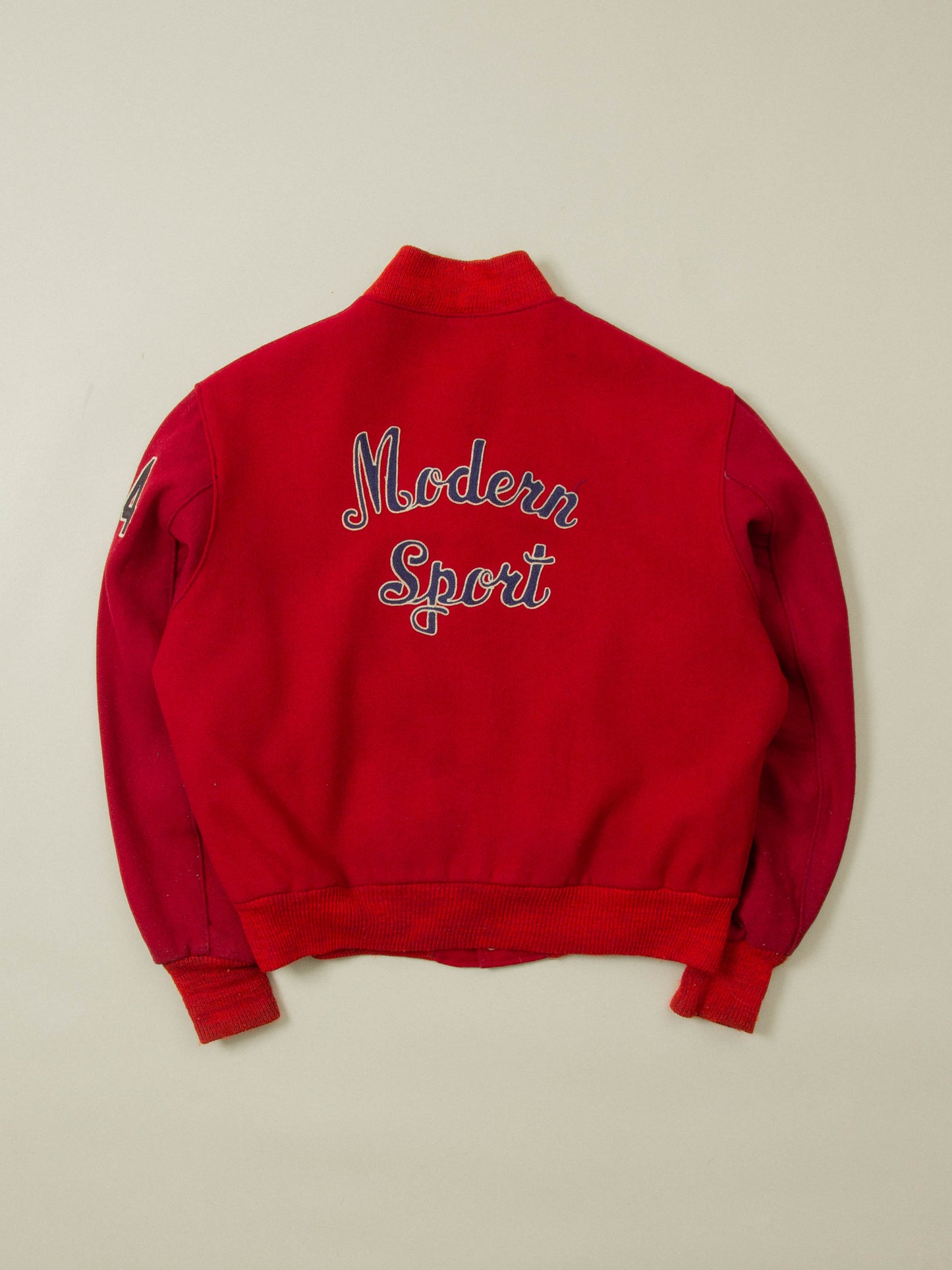 Vtg 1960s 'Modern Sport' Varsity Wool Jacket - Made in USA (M)