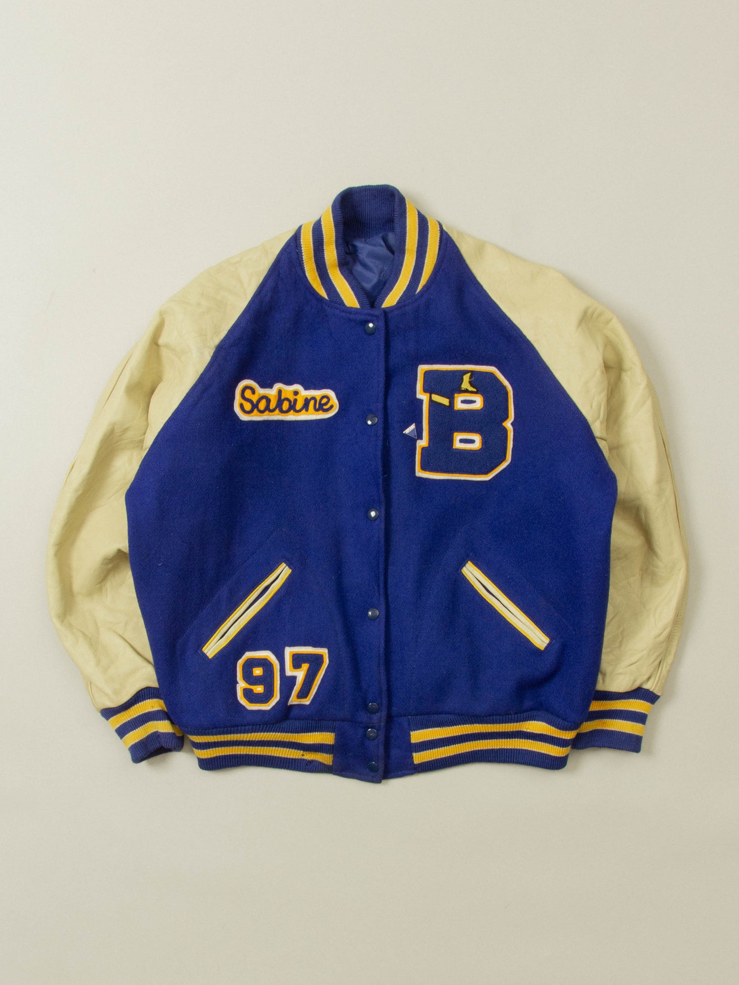 Vtg 1990s Varsity Wool Jacket – Made in USA (Women's XL)